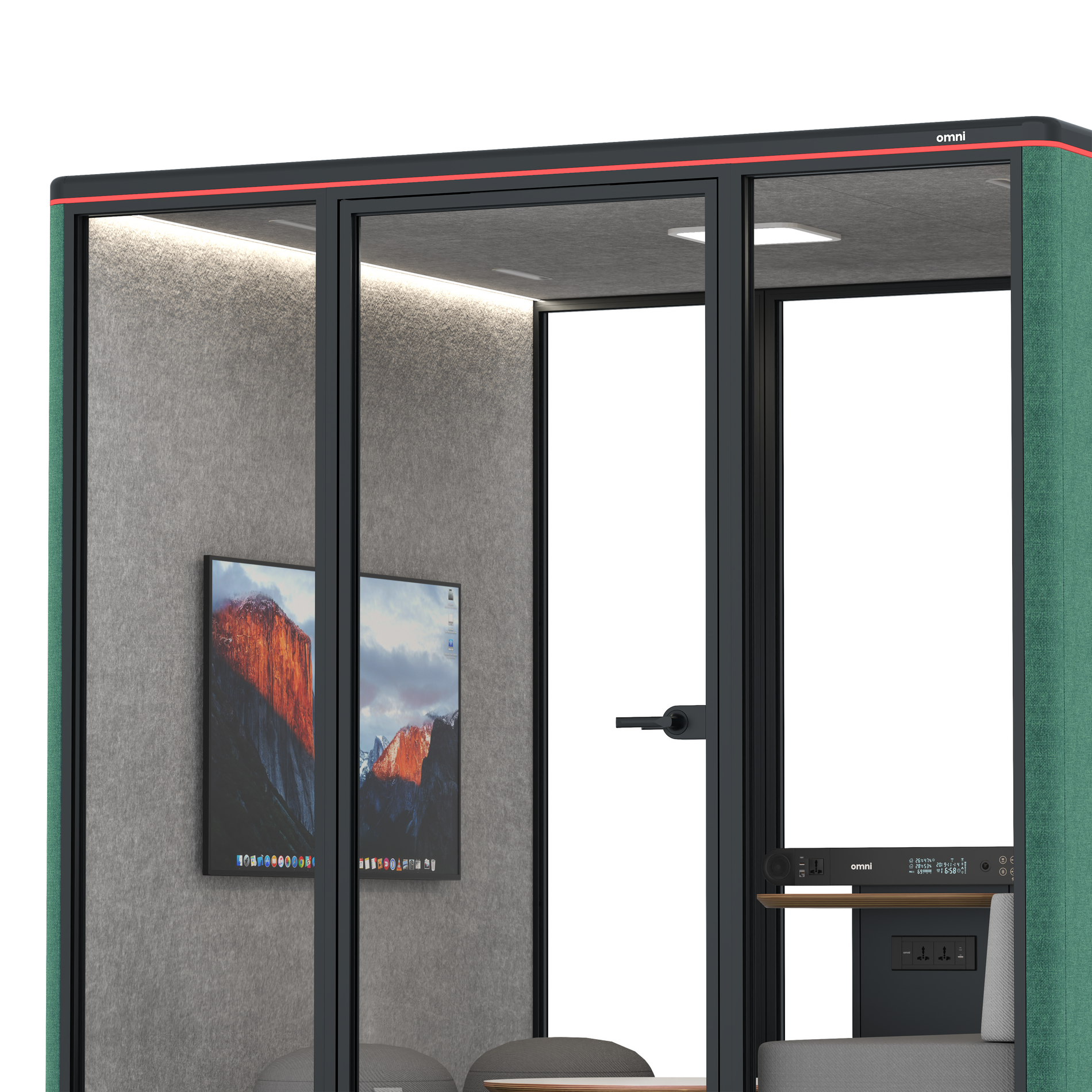 Omni SixLounge / Gabriel Medley Forest Green / #a49f98