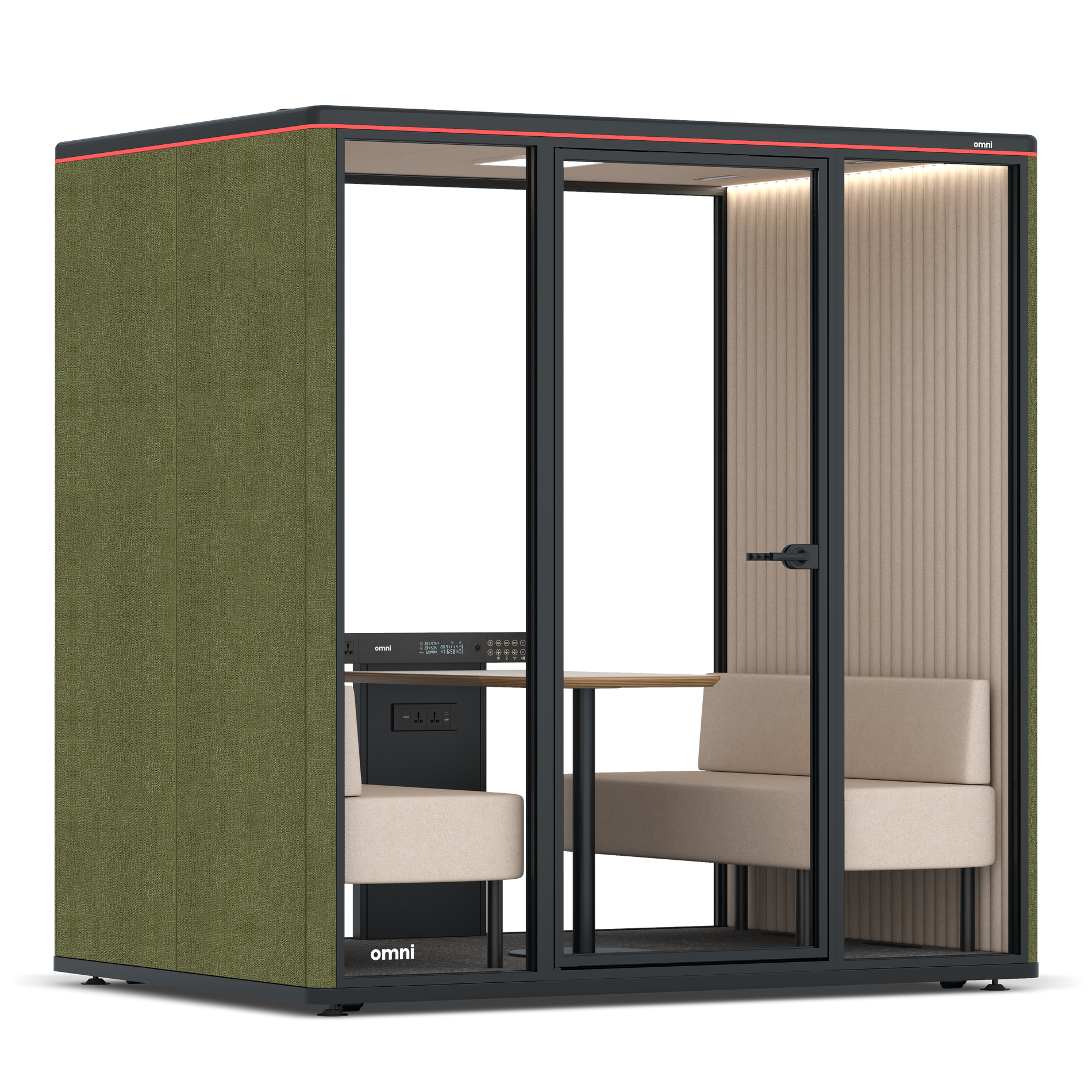 Omni FourSofa / Gabriel Medley Meadow Green / #a18e7e
