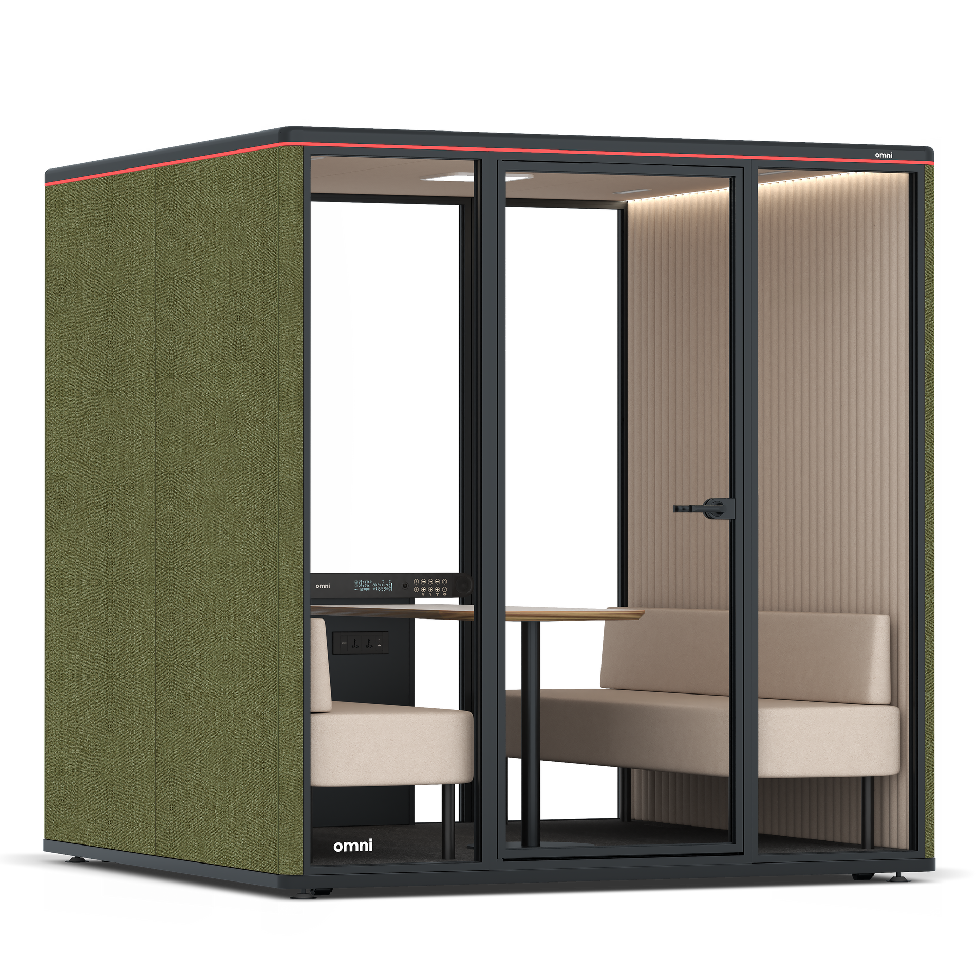 Omni SixSofa / Gabriel Medley Meadow Green / #a18e7e