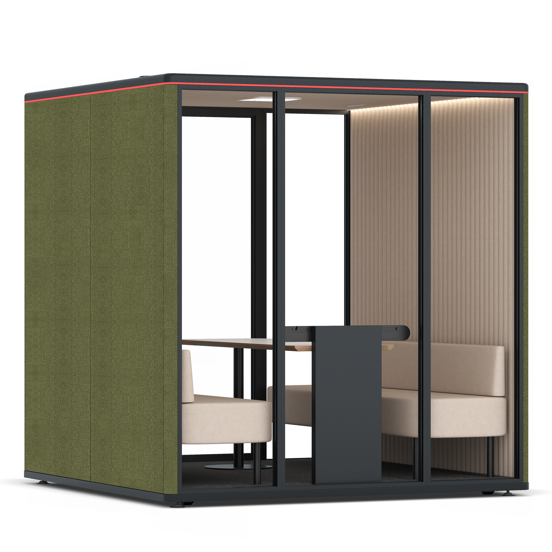 Omni SixSofa / Gabriel Medley Meadow Green / #a18e7e