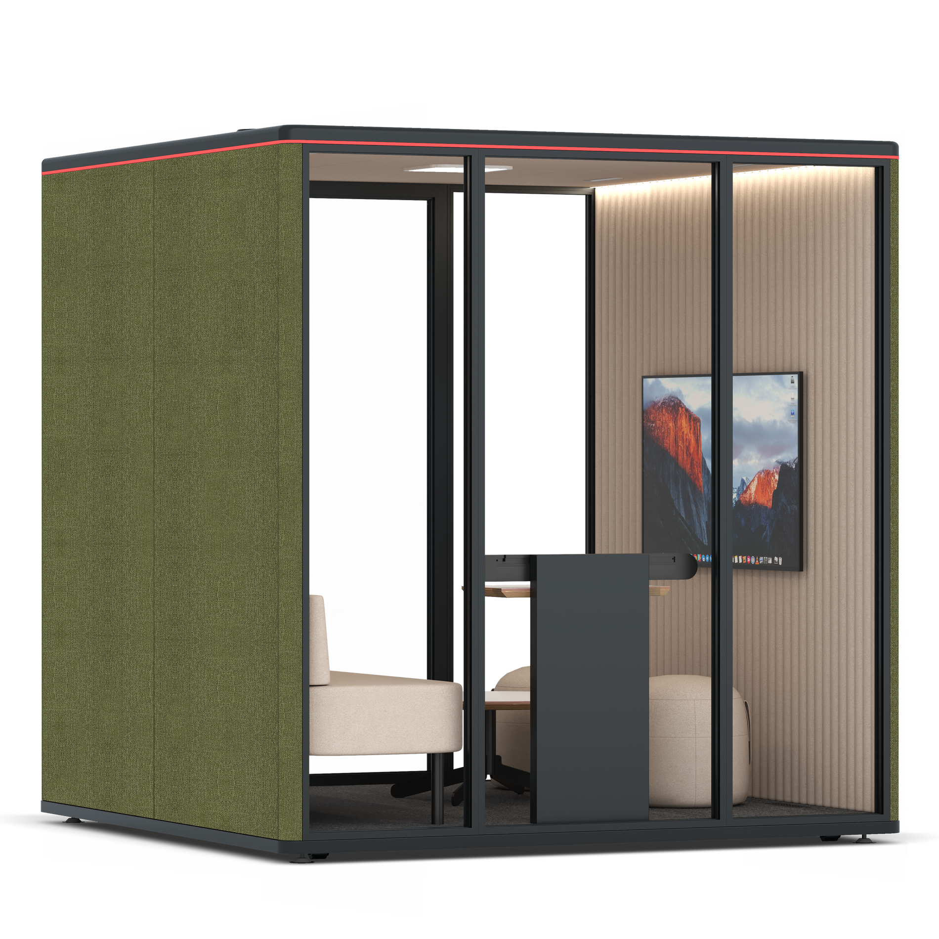 Omni SixLounge / Gabriel Medley Meadow Green / #a18e7e