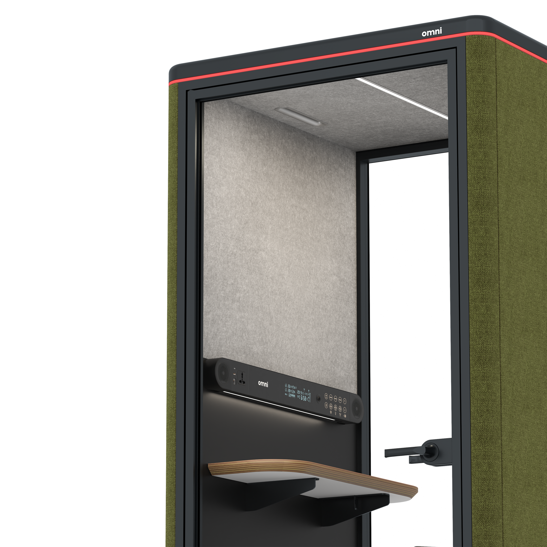 Omni OneStatic Device Shelf / Gabriel Medley Meadow Green / #6d6c69