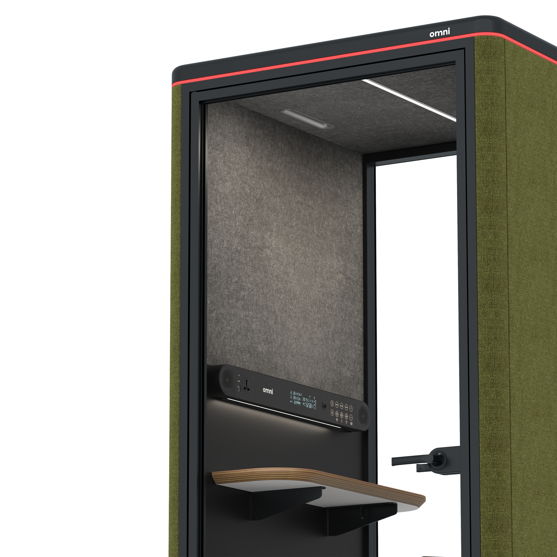 Omni OneStatic Device Shelf / Gabriel Medley Meadow Green / #615f5d