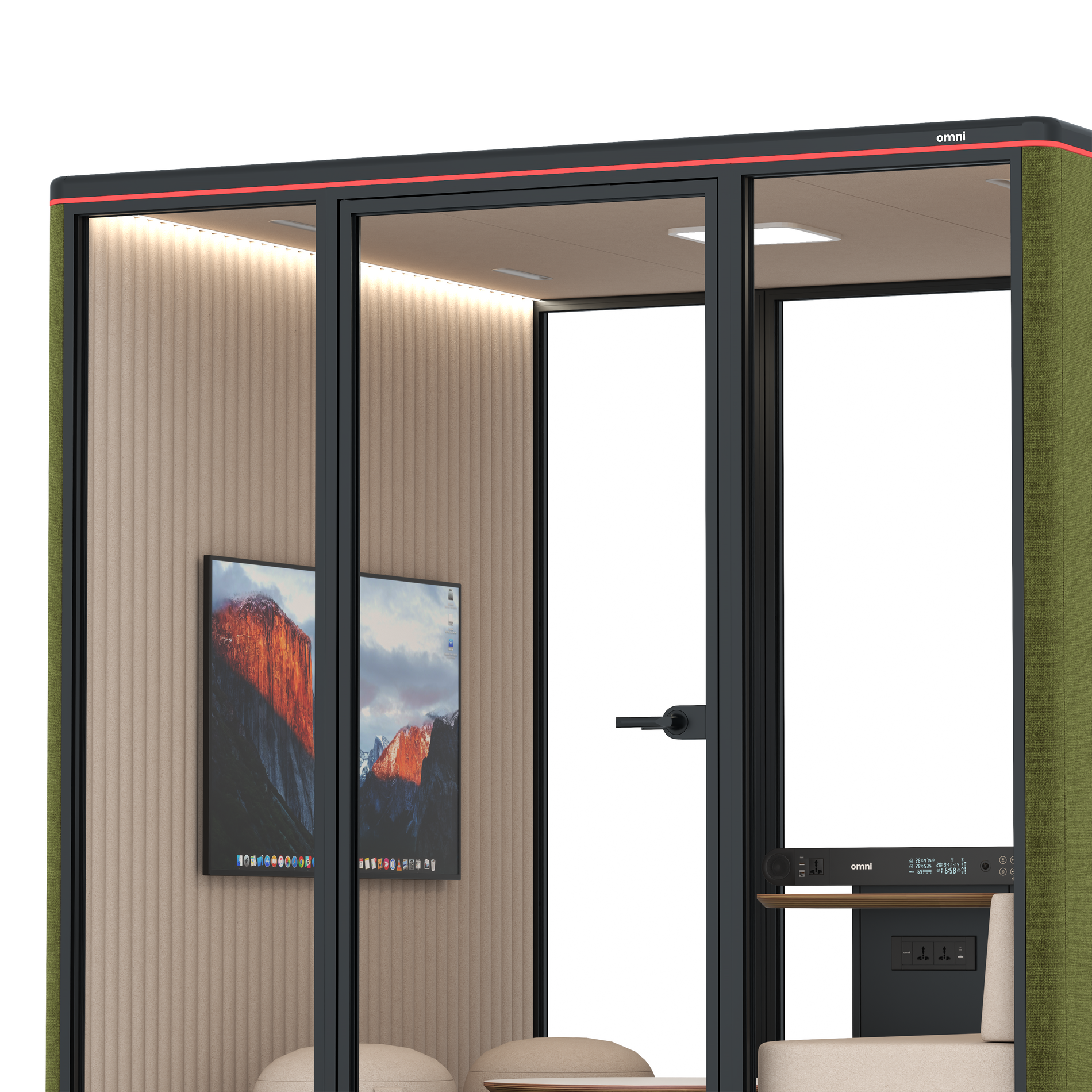 Omni SixLounge / Gabriel Medley Meadow Green / #a18e7e