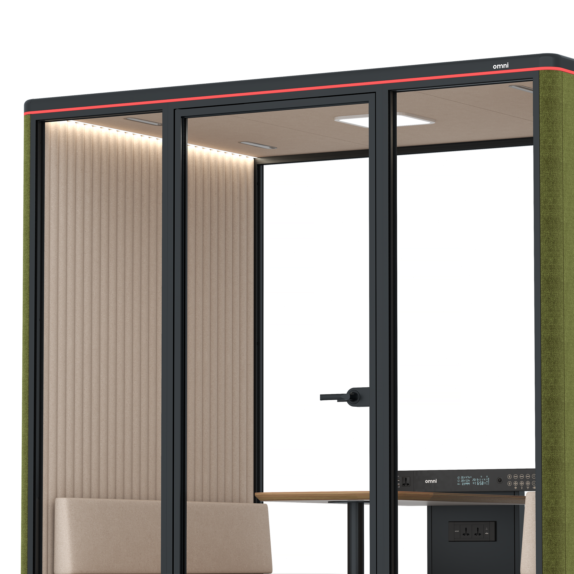 Omni FourSofa / Gabriel Medley Meadow Green / #a18e7e