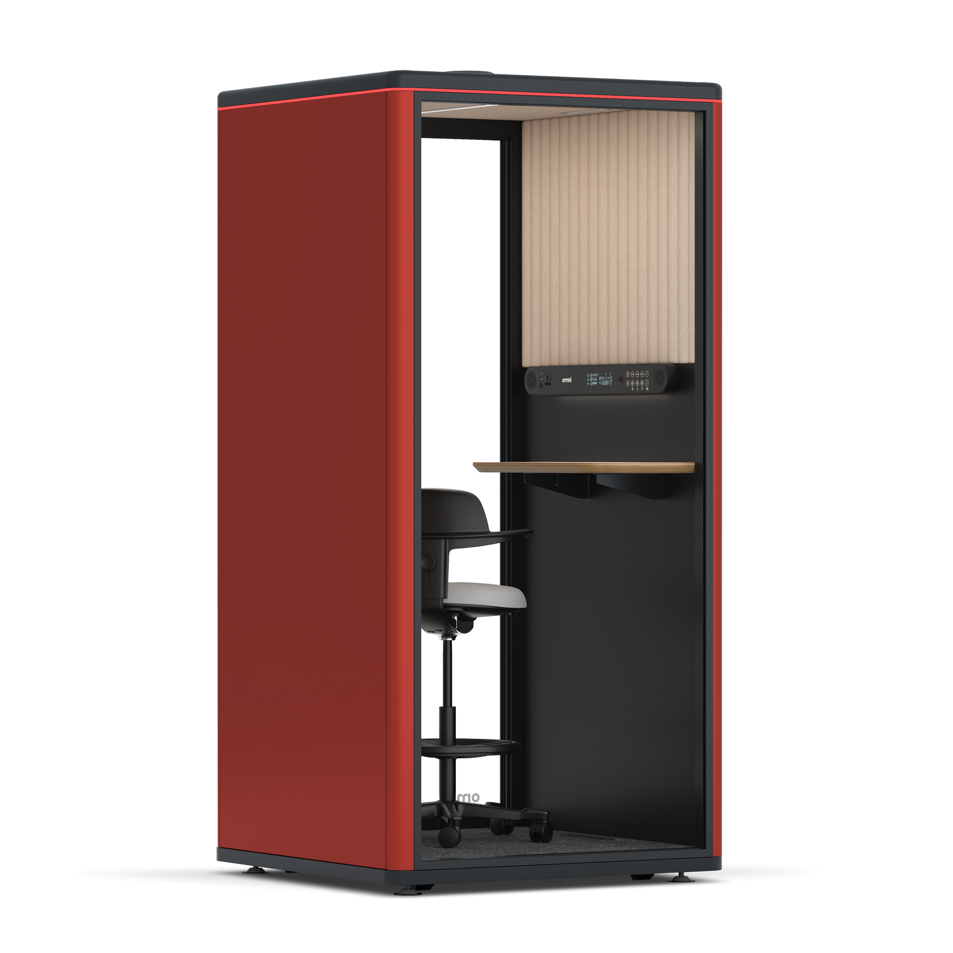 Omni One PlusStatic Device Shelf / RAL Tomato Red / #a18e7e