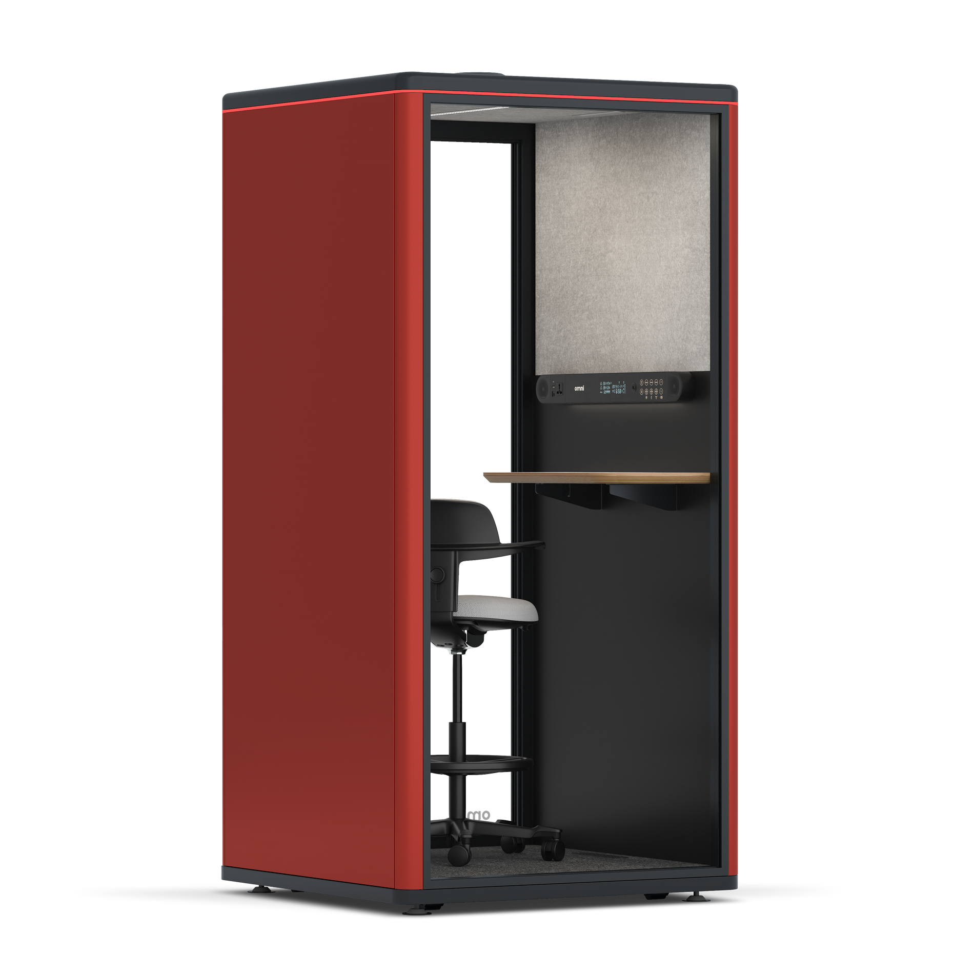 Omni One PlusStatic Device Shelf / RAL Tomato Red / #a49f98