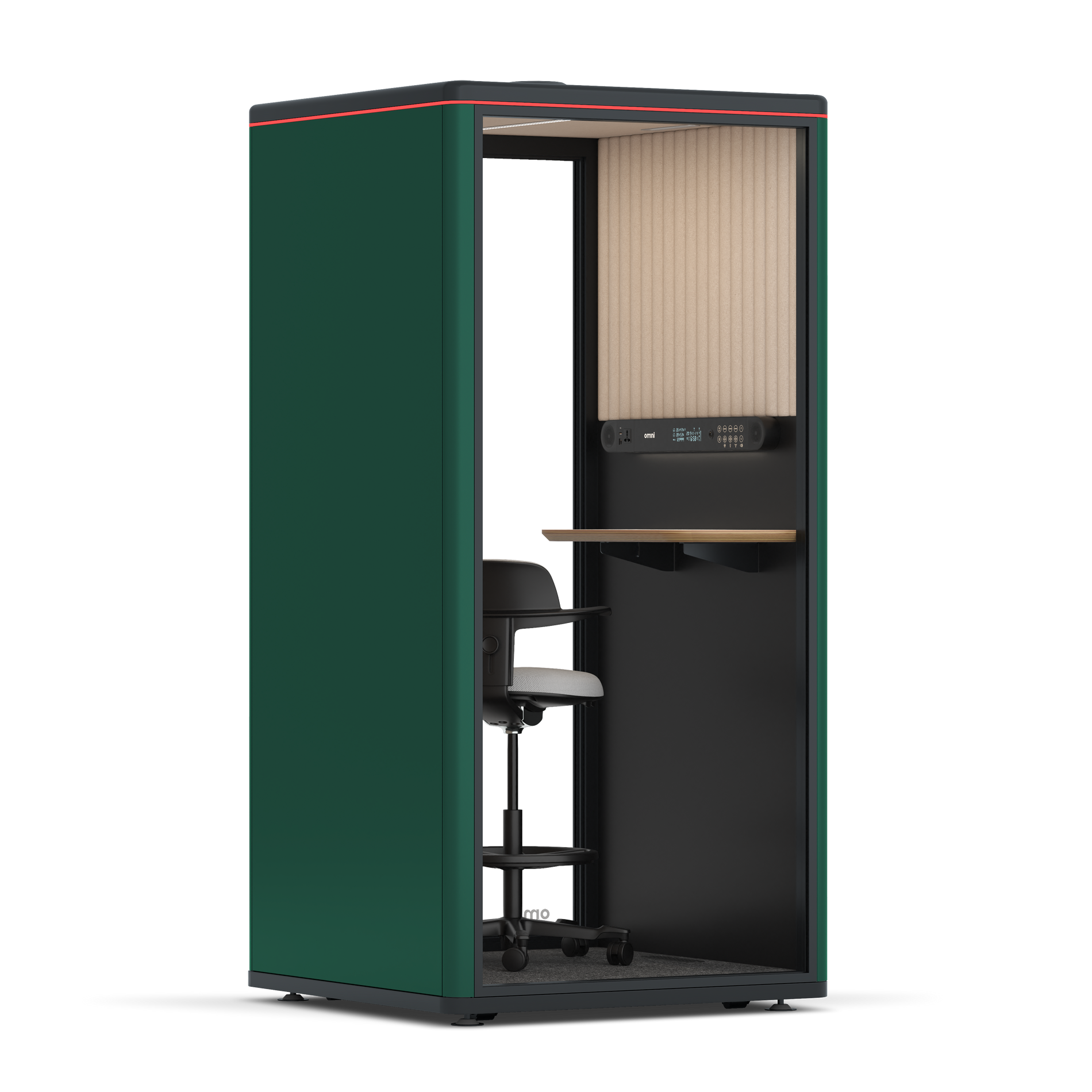 Omni One PlusStatic Device Shelf / RAL Moss Green / #a18e7e