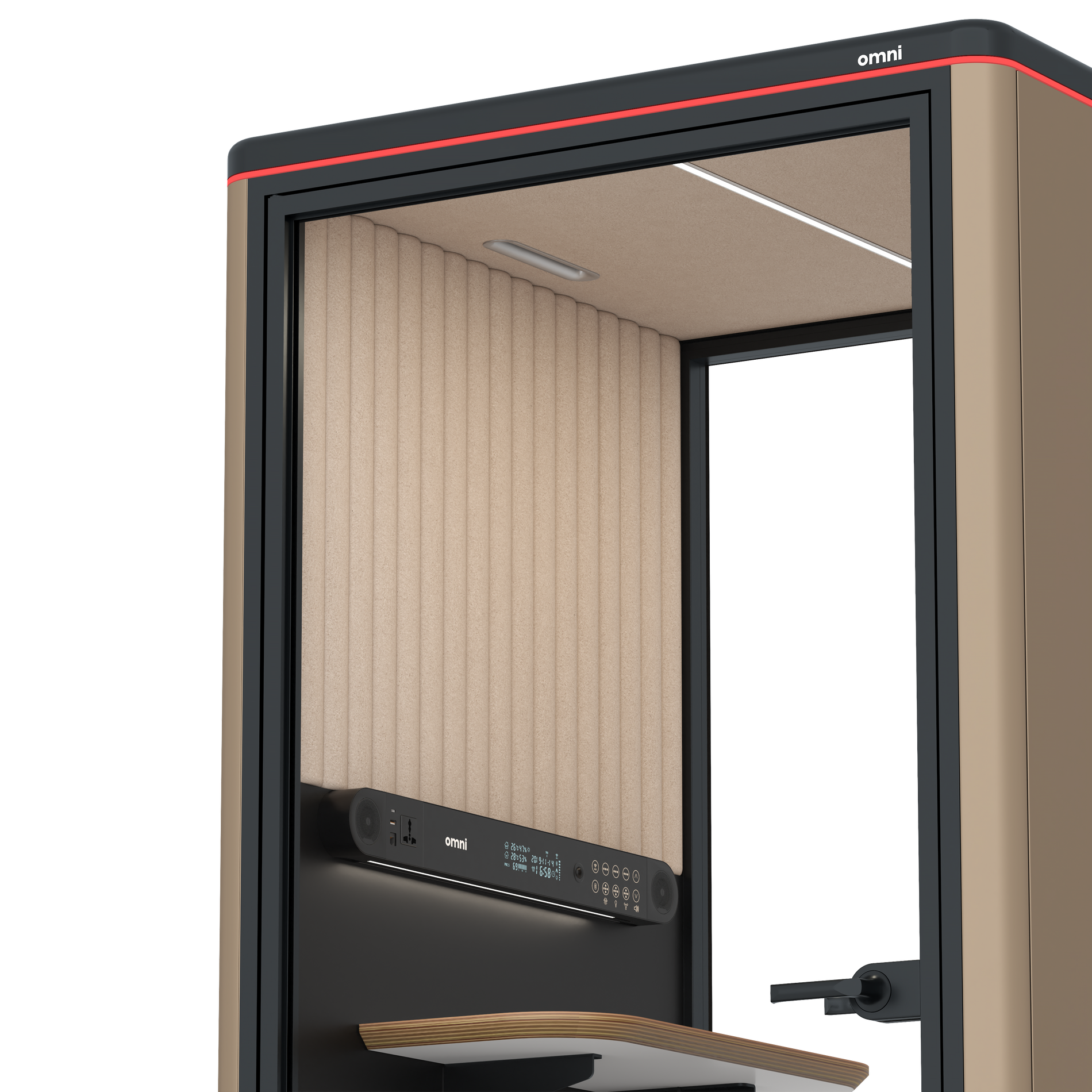 Omni One PlusStatic Device Shelf / RAL Grey Beige / #a18e7e