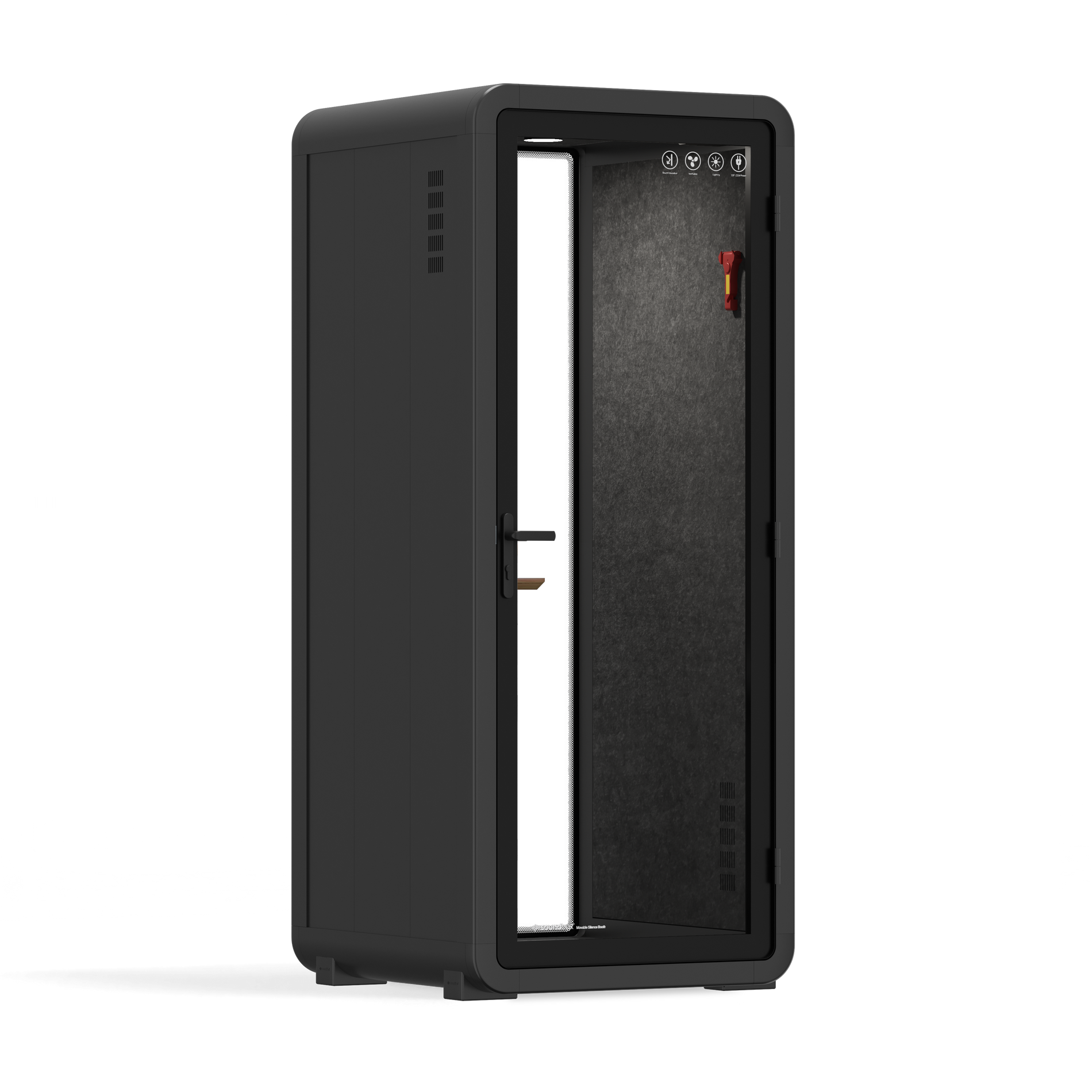 Office Pod Quell+ AcousticCharcoal / No Furniture / Dark Grey