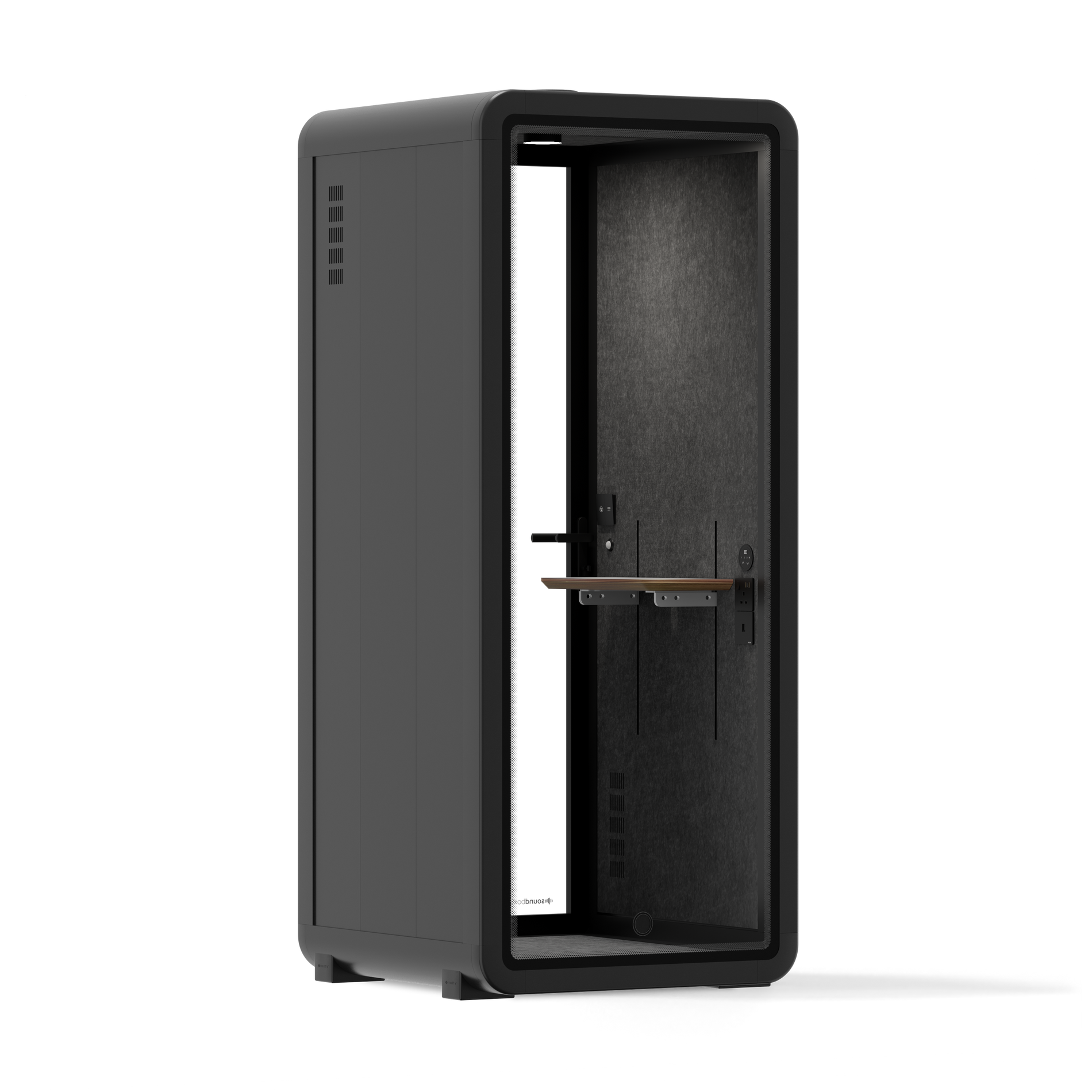 Office Pod Quell+ AcousticCharcoal / No Furniture / Dark Grey