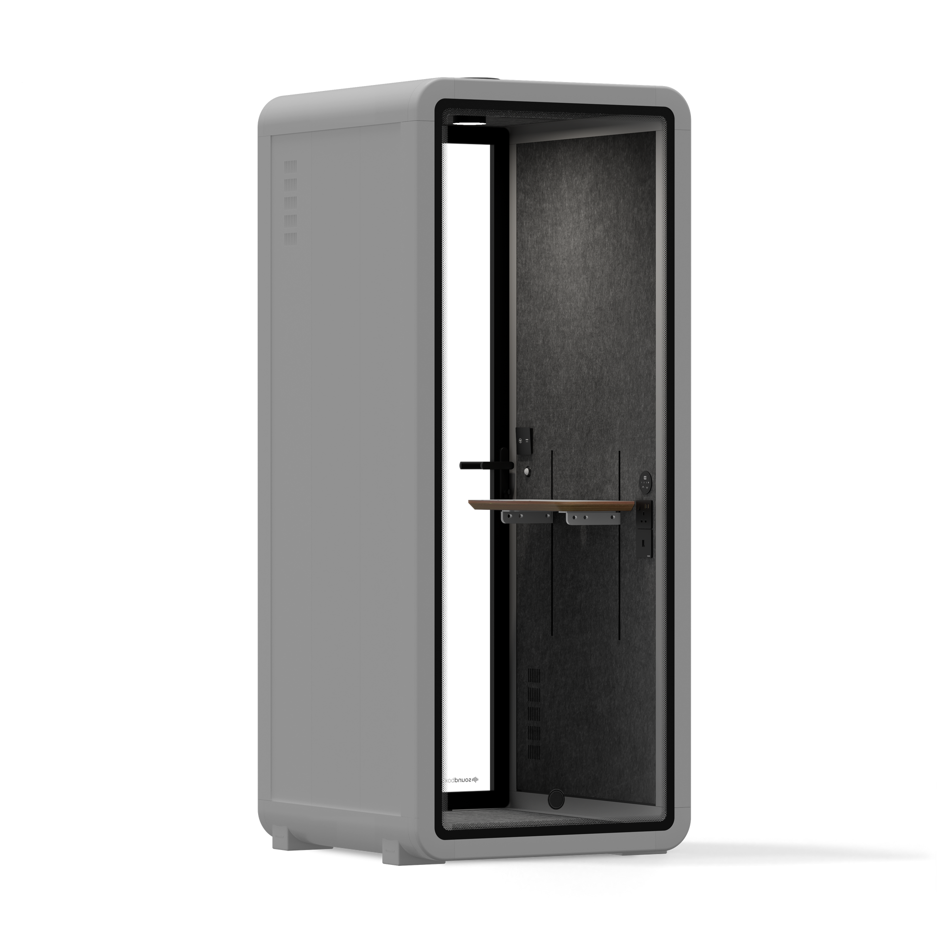 Office Pod Quell+ AcousticLight Grey / No Furniture / Dark Grey