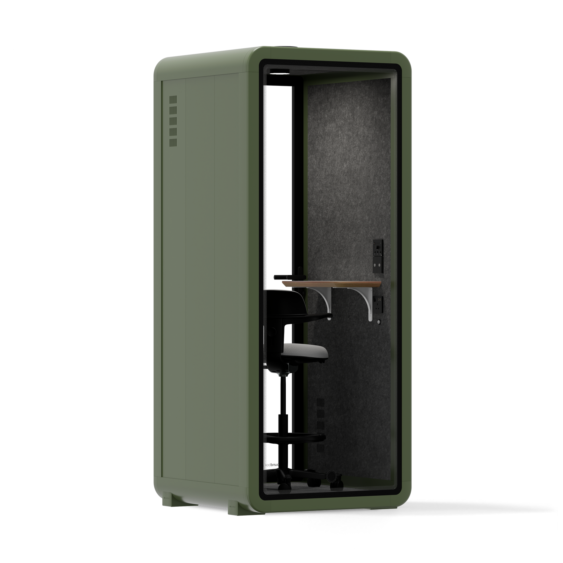 Ufficio Pod Quell+ AcusticaVerde / Con mobili / Grigio scuro