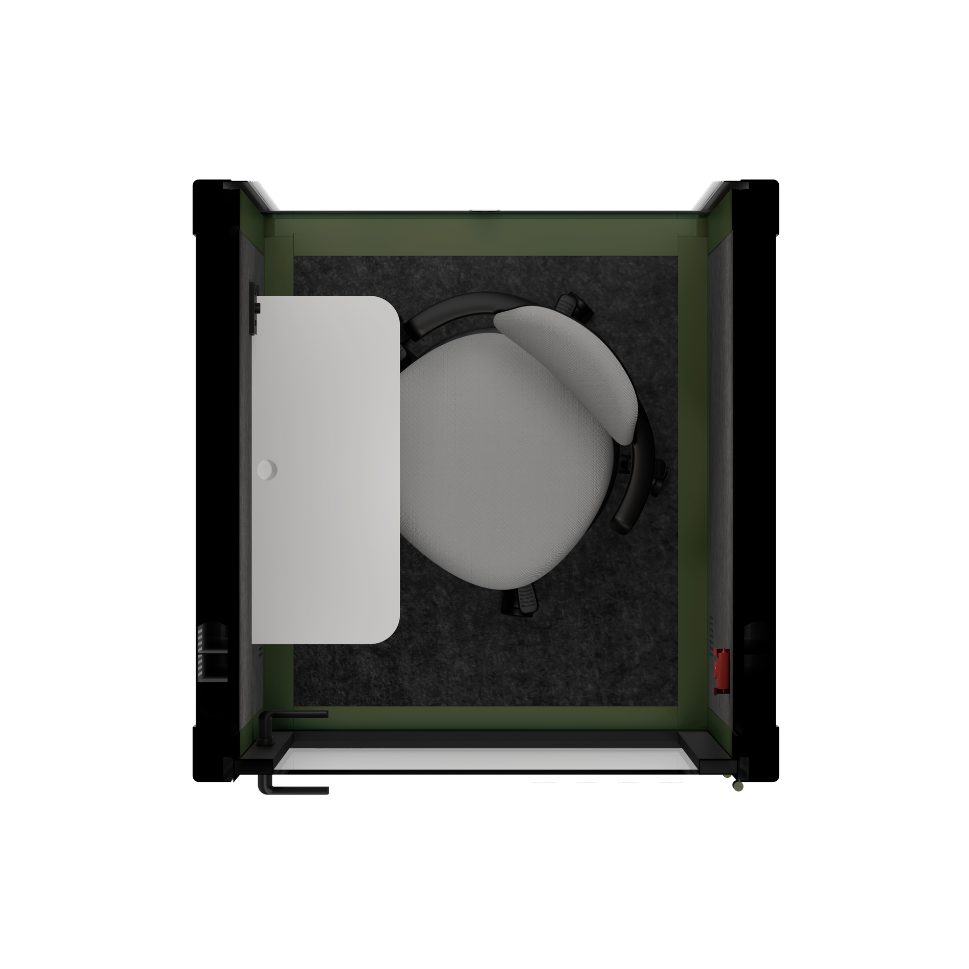 Ufficio Pod Quell+ AcusticaVerde / Con mobili / Grigio scuro