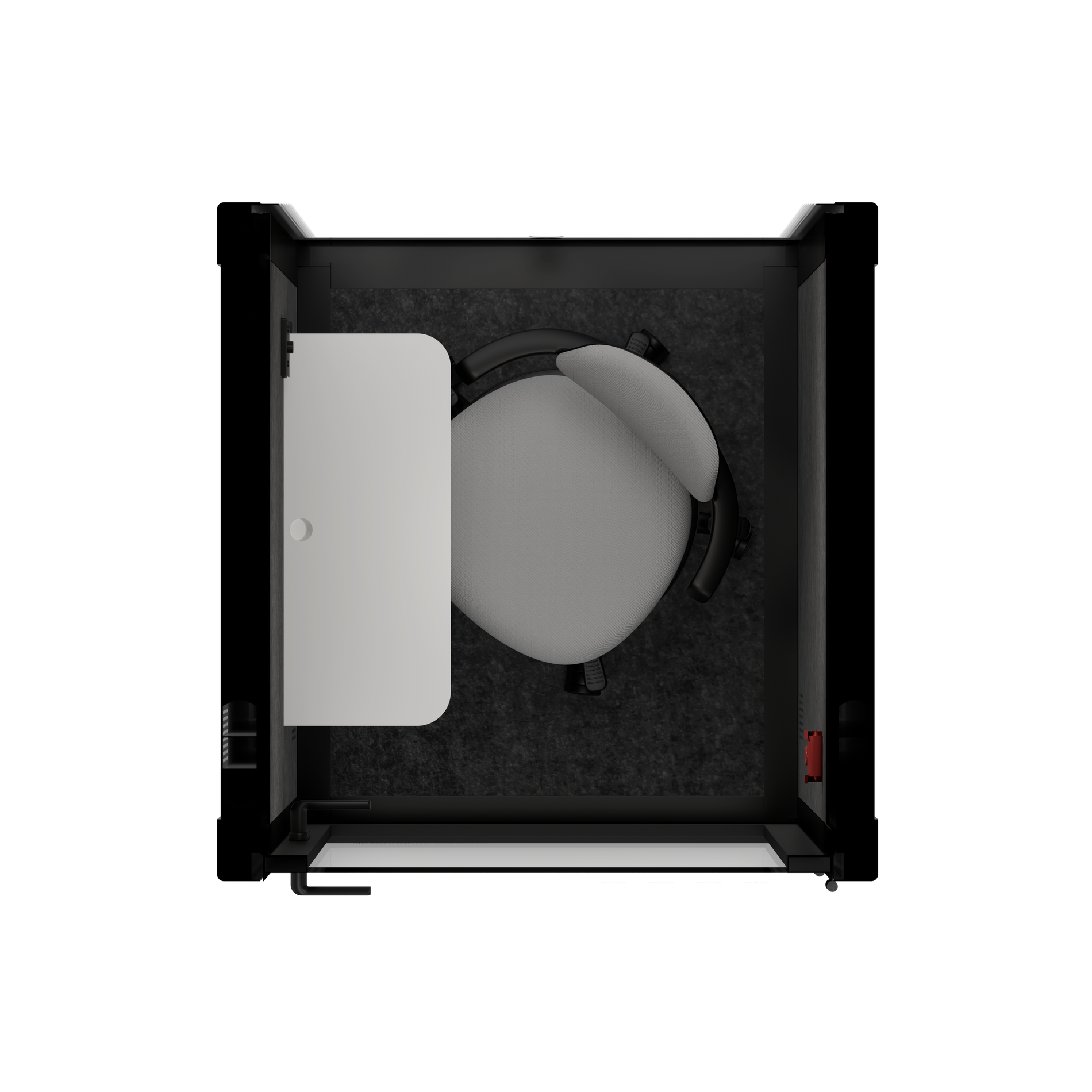 Ufficio Pod Quell+ AcusticaLegno / Con mobili / Grigio scuro