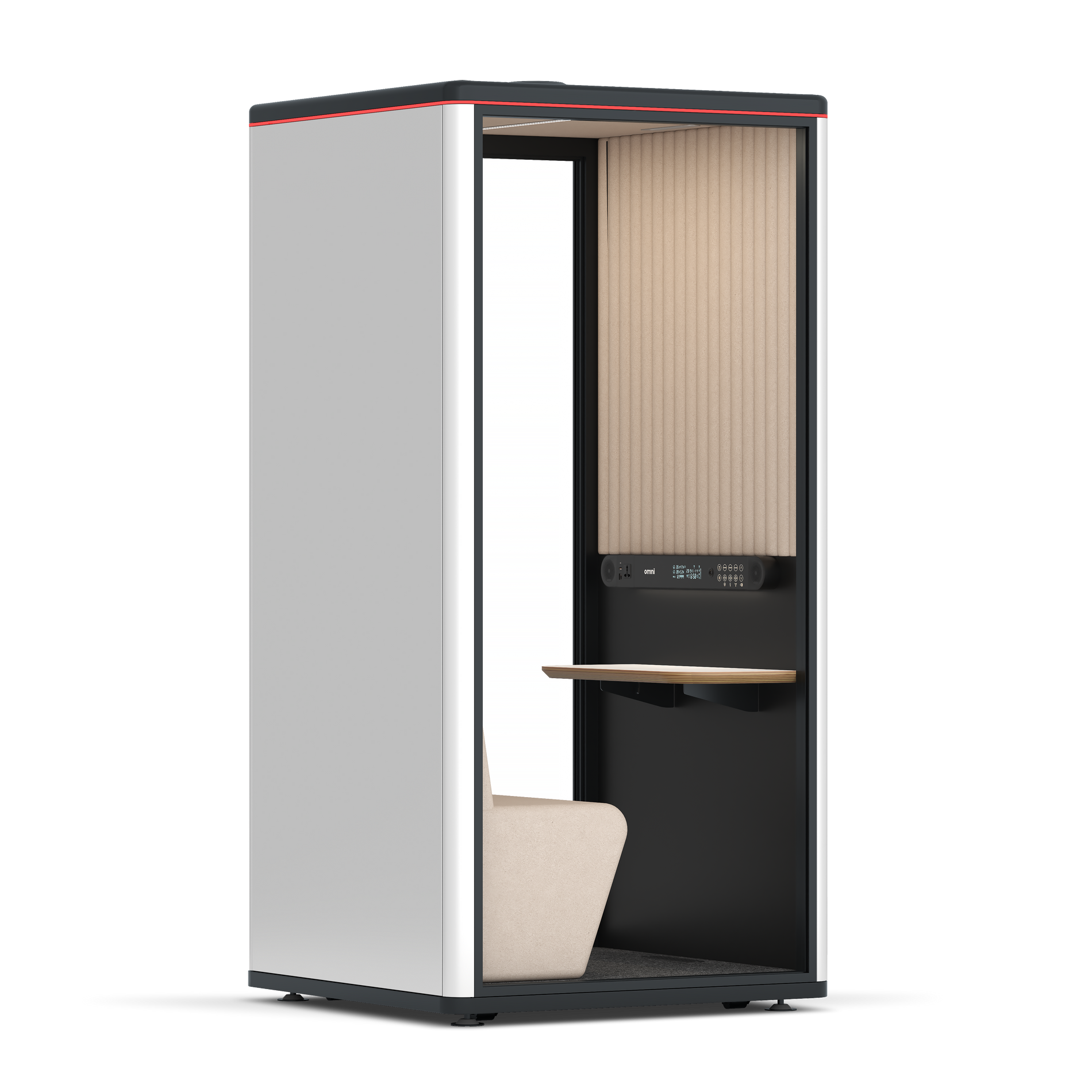 Omni One PlusPlus Sit-down / WhiteRAL Pure White / Beige Corrugated