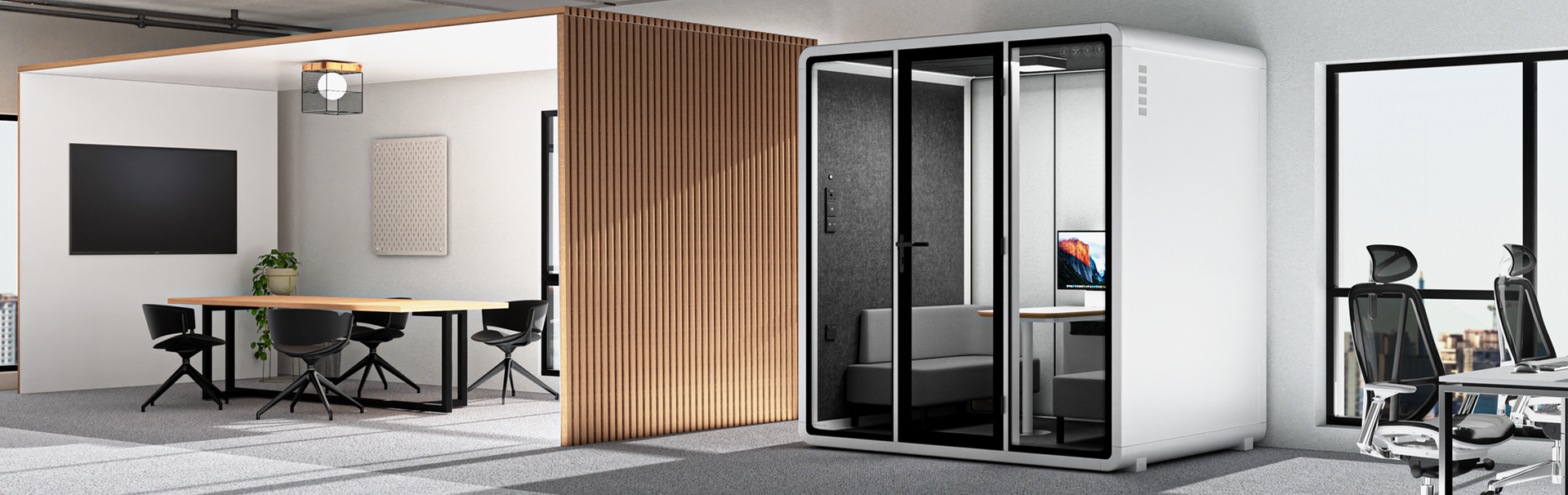 Bewegliche Silence Booth