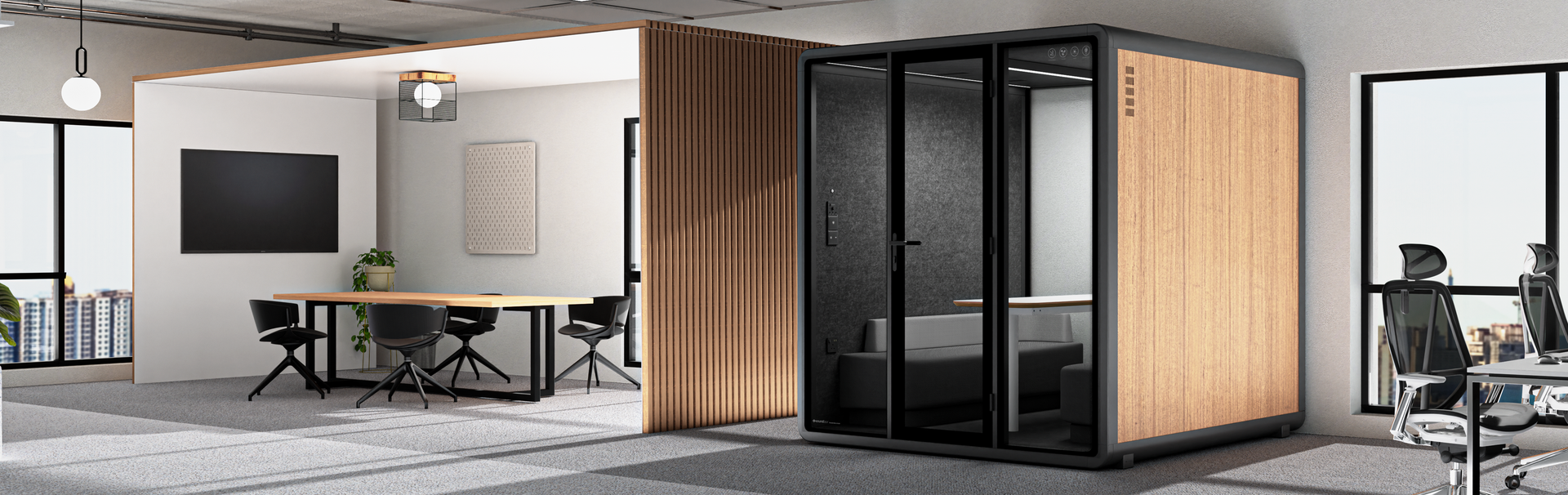 Bewegliche Silence Booth