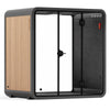 Quell - Coworker - 4 Person Meeting Booth acoustic sound pod Sound Booth Store Wooden Dark Grey No Furniture