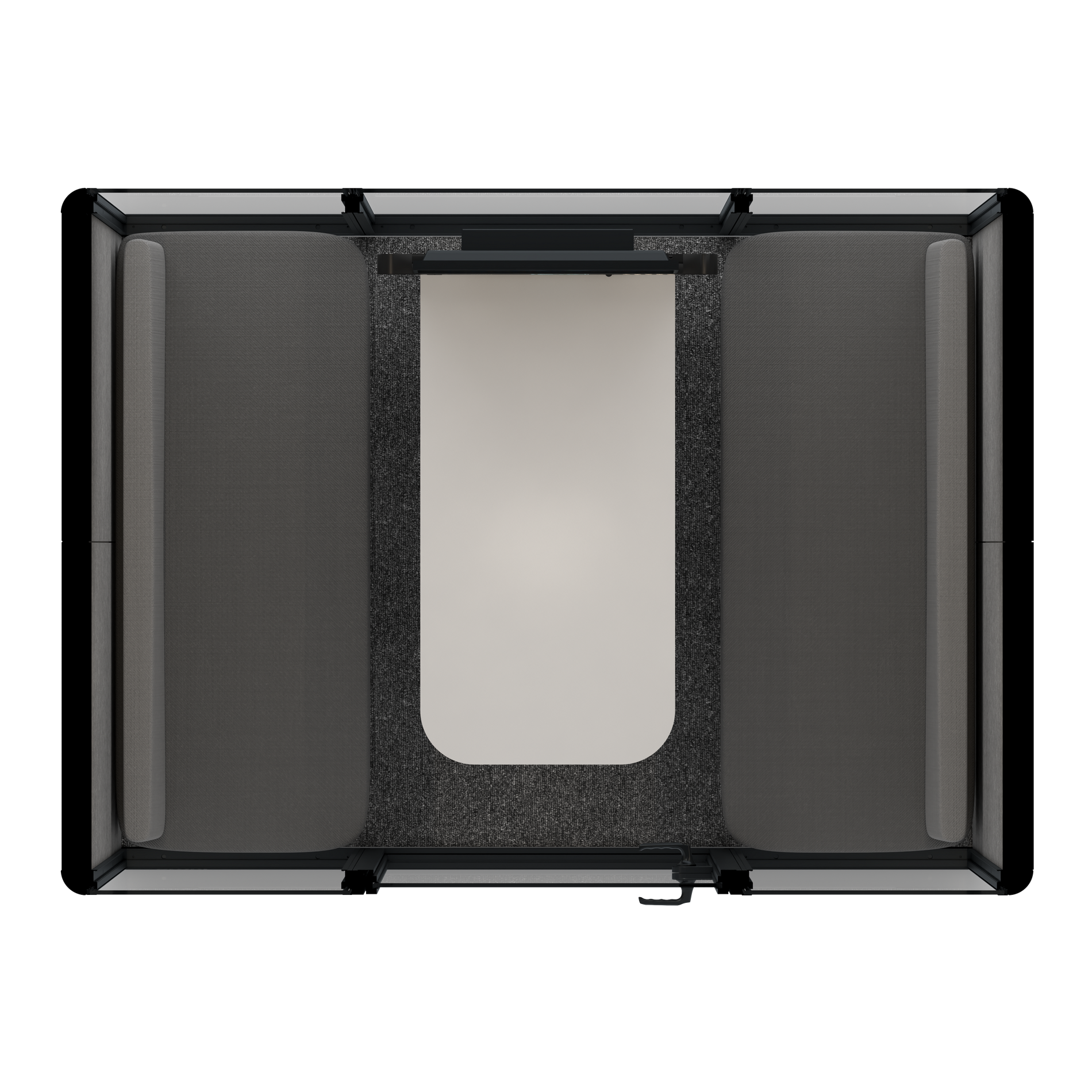 Omni FourSofa (+ Monitor Stand) / RAL Tomato Red / #a49f98