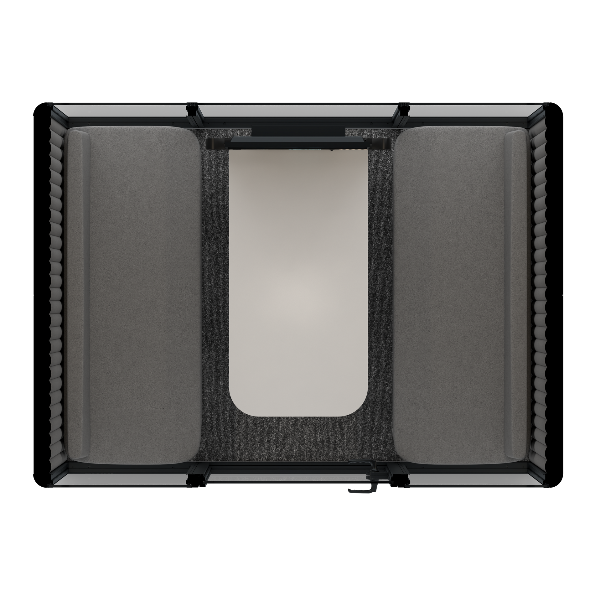 Omni FourSofa (+ Monitor Stand) / Gabriel Medley Black / #6d6c69