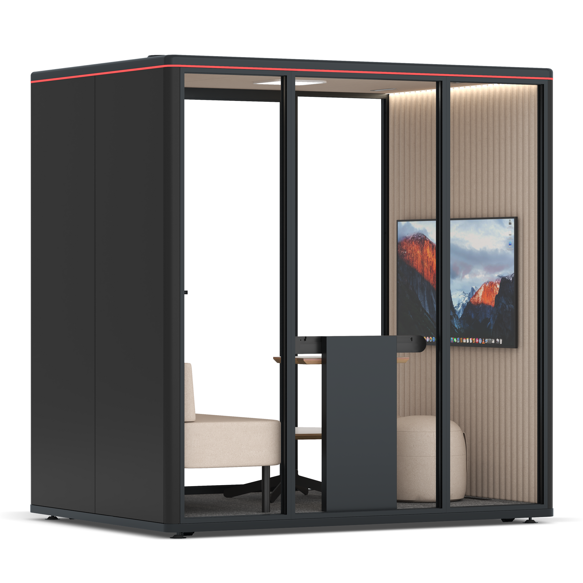 Omni FourLounge / RAL Black / #a18e7e