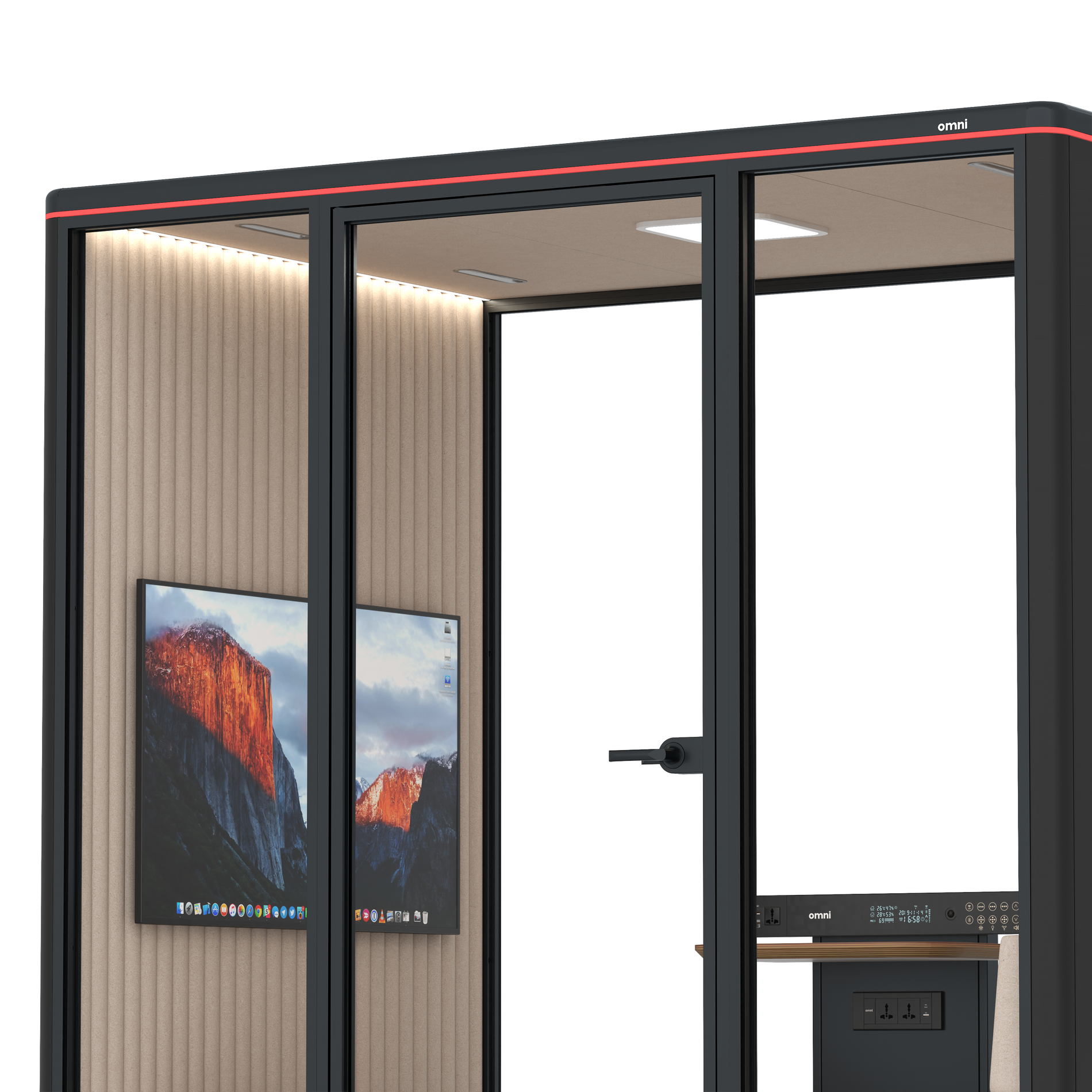 Omni FourLounge / RAL Black / #a18e7e
