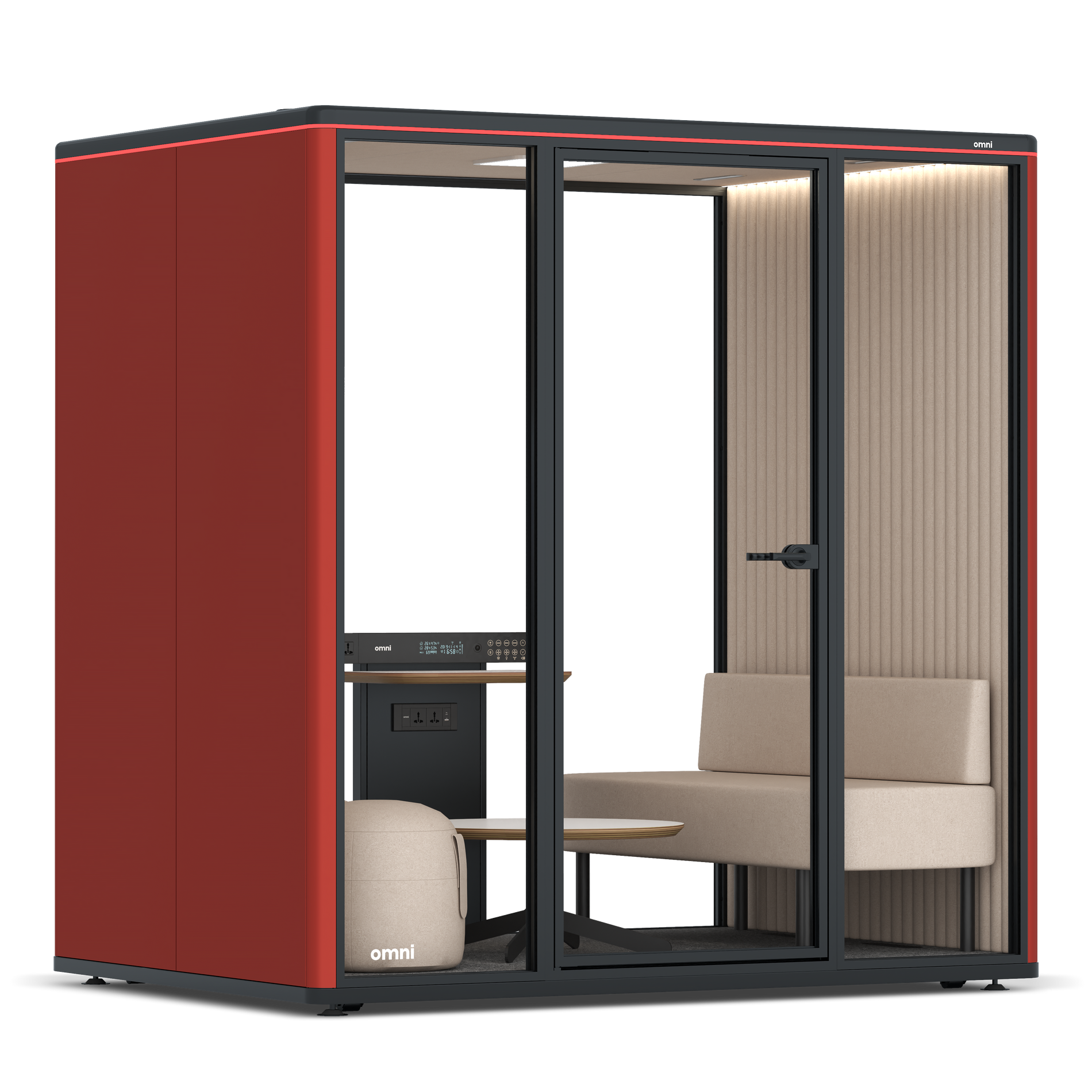 Omni FourLounge / RAL Tomato Red / #a18e7e