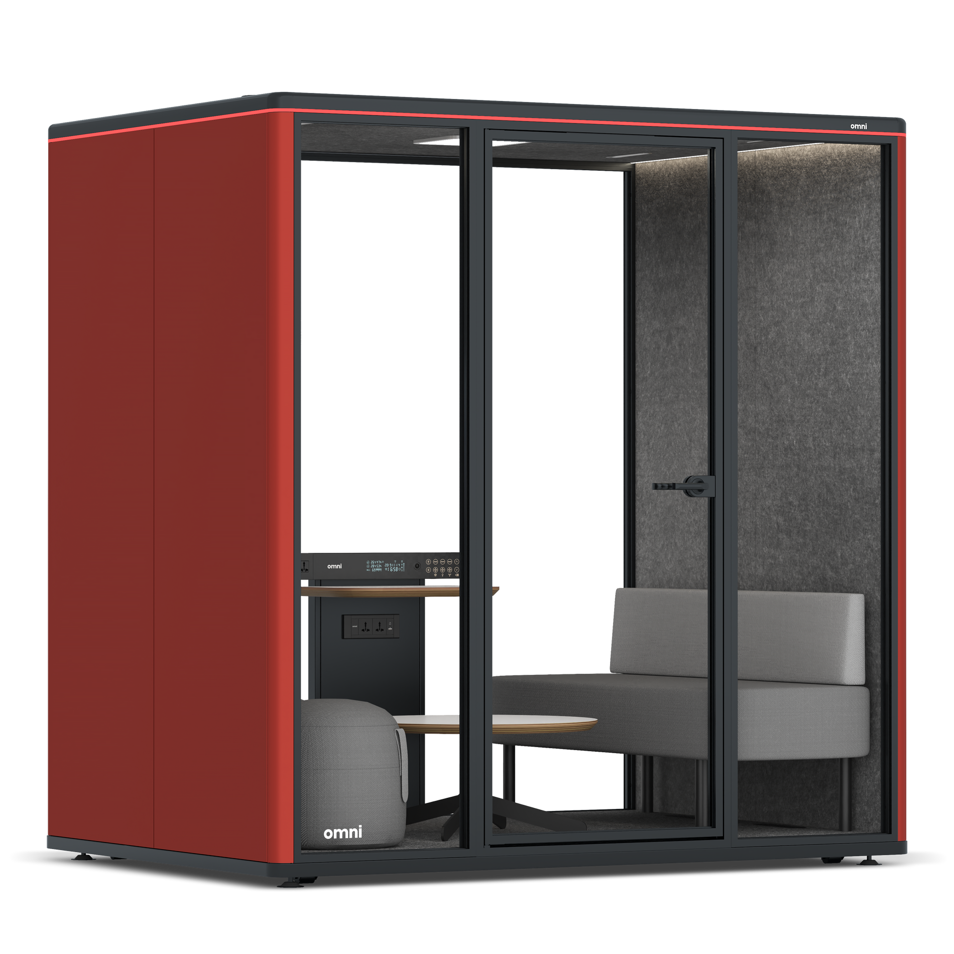 Omni FourLounge / RAL Tomato Red / #615f5d