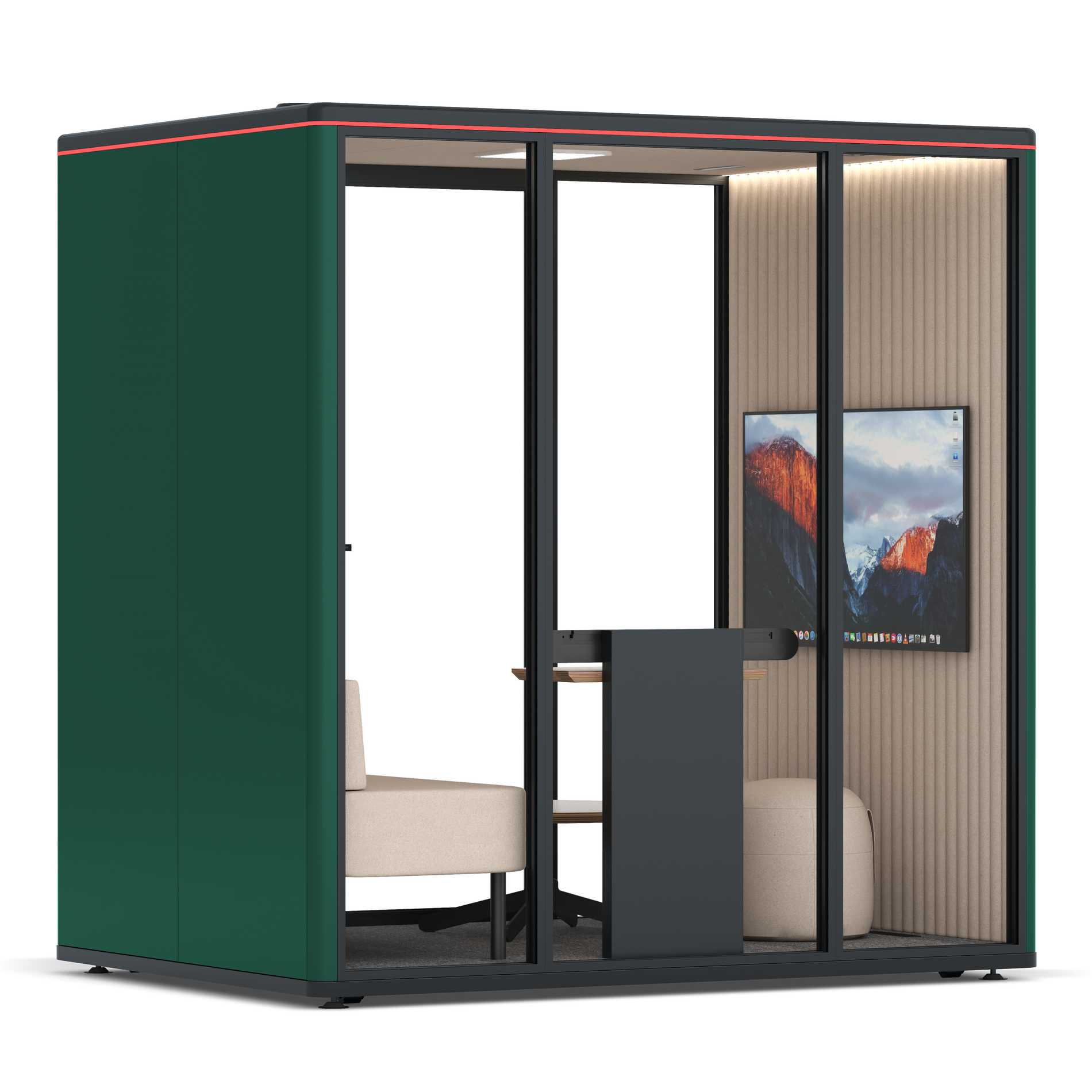 Omni FourLounge / RAL Moss Green / #a18e7e