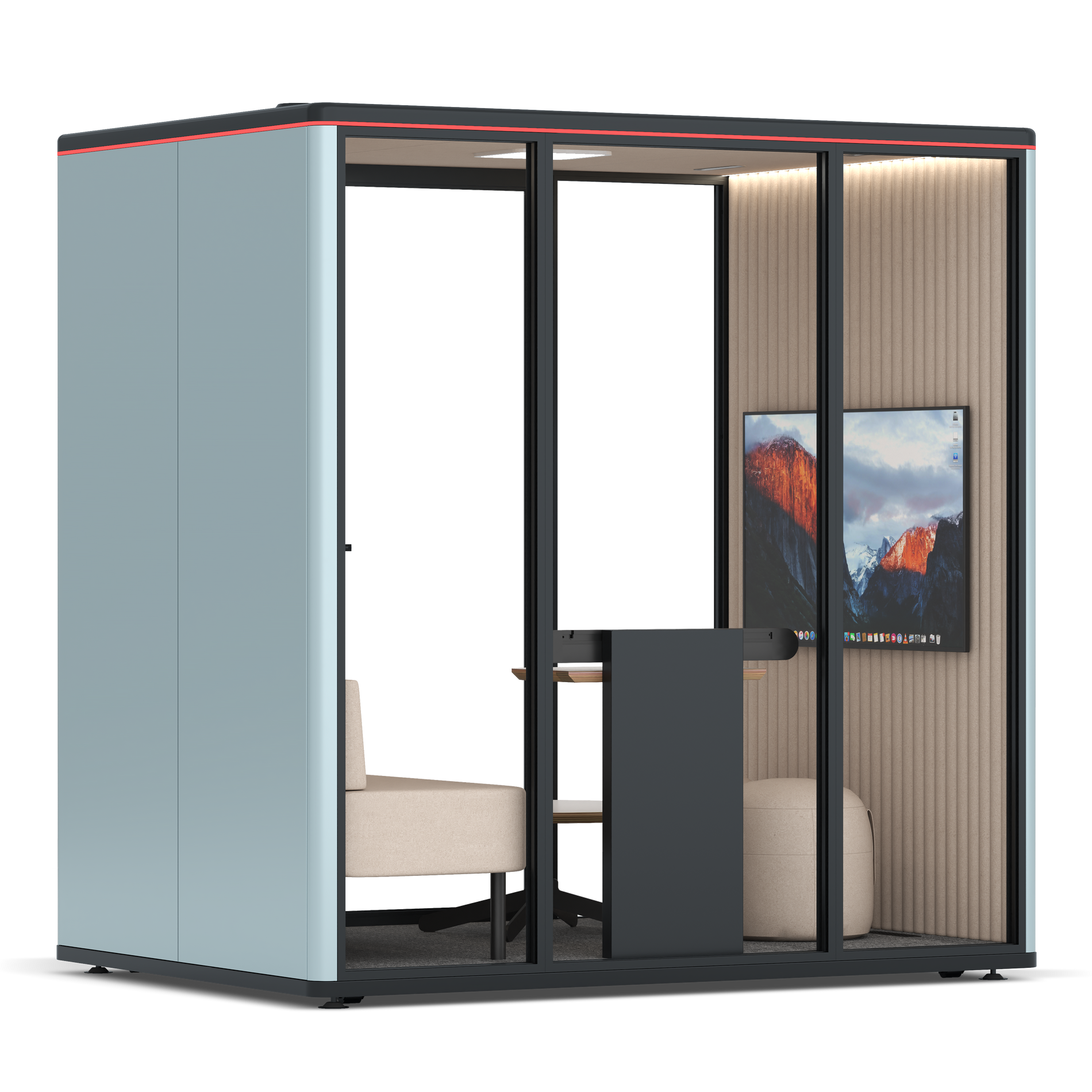 Omni FourLounge / RAL Grey Blue / #a18e7e