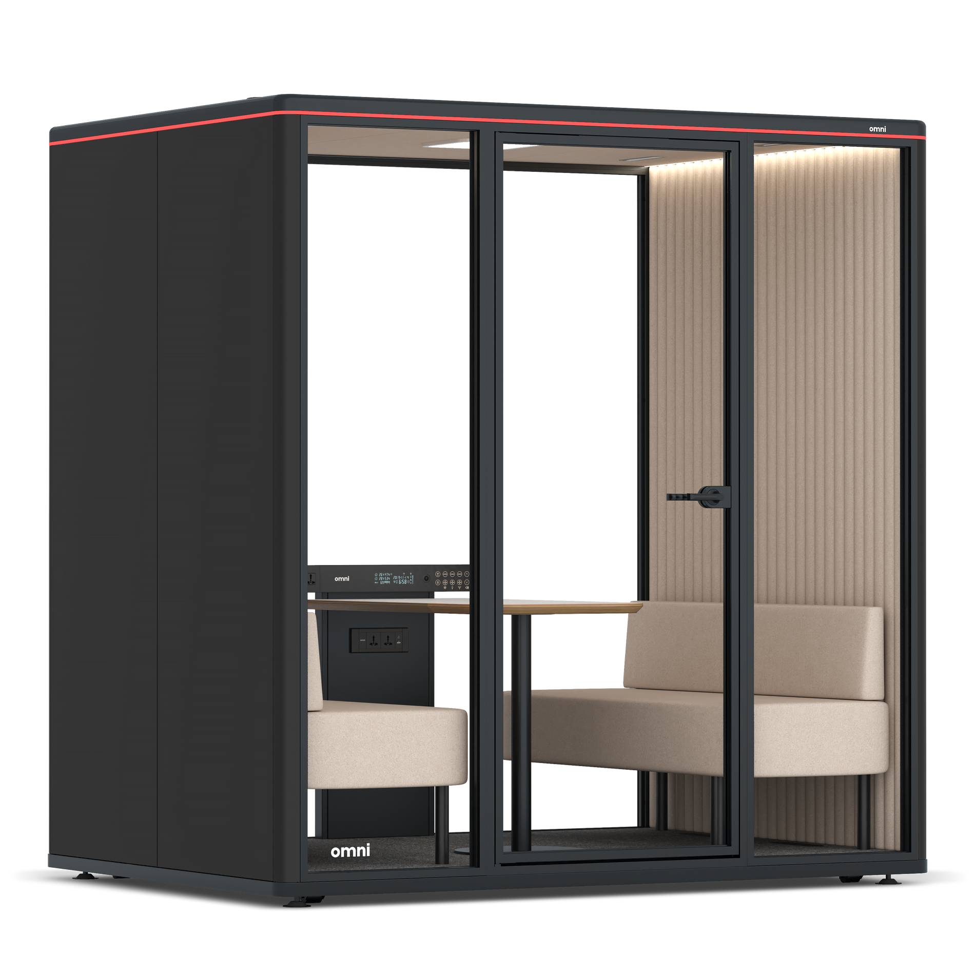 Omni FourSofa / RAL Black / #a18e7e