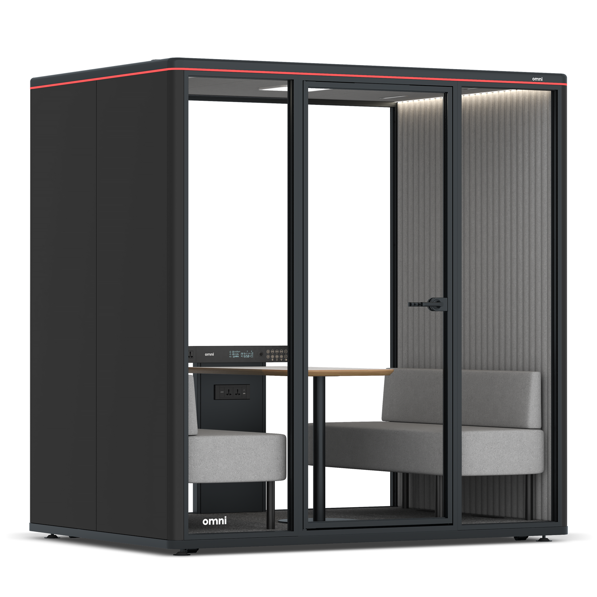 Omni FourSofa / RAL Black / #6d6c69
