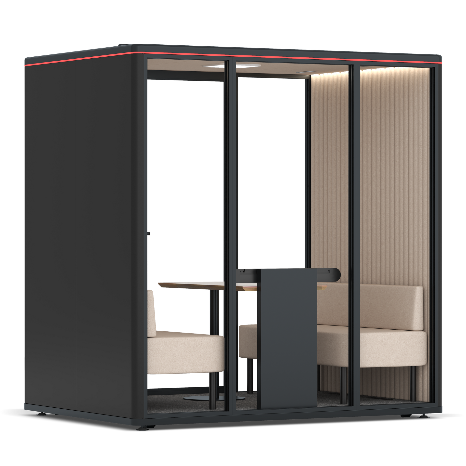 Omni FourSofa / RAL Black / #a18e7e