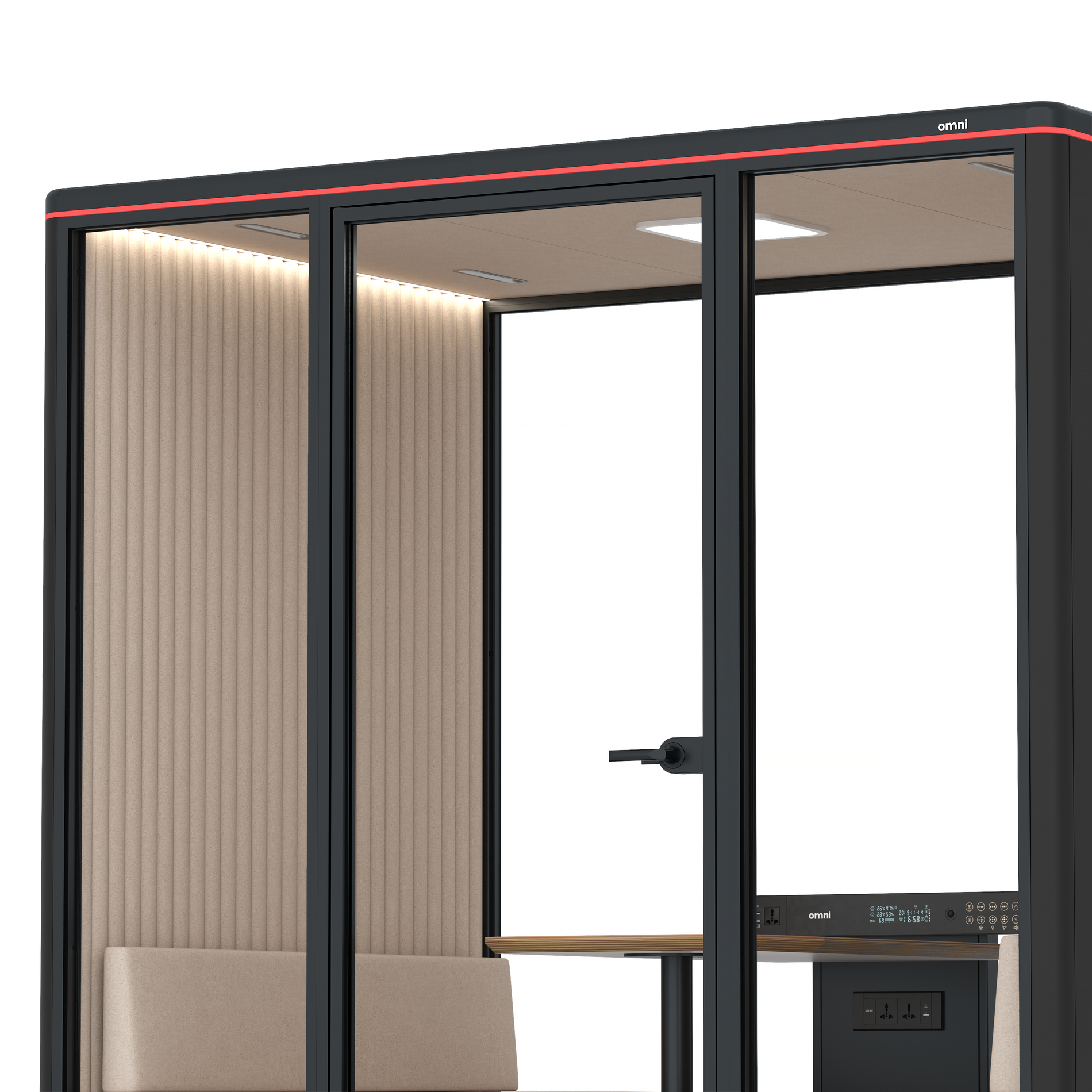 Omni FourSofa / RAL Black / #a18e7e