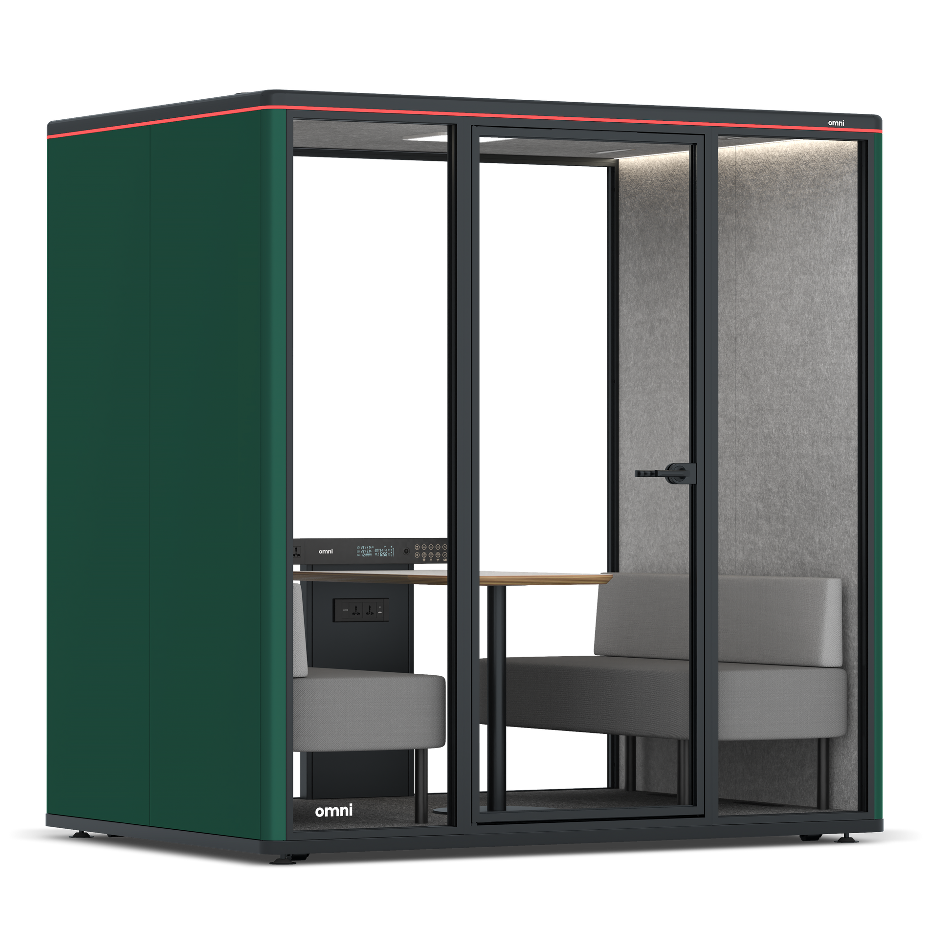 Omni FourSofa / RAL Moss Green / #a49f98