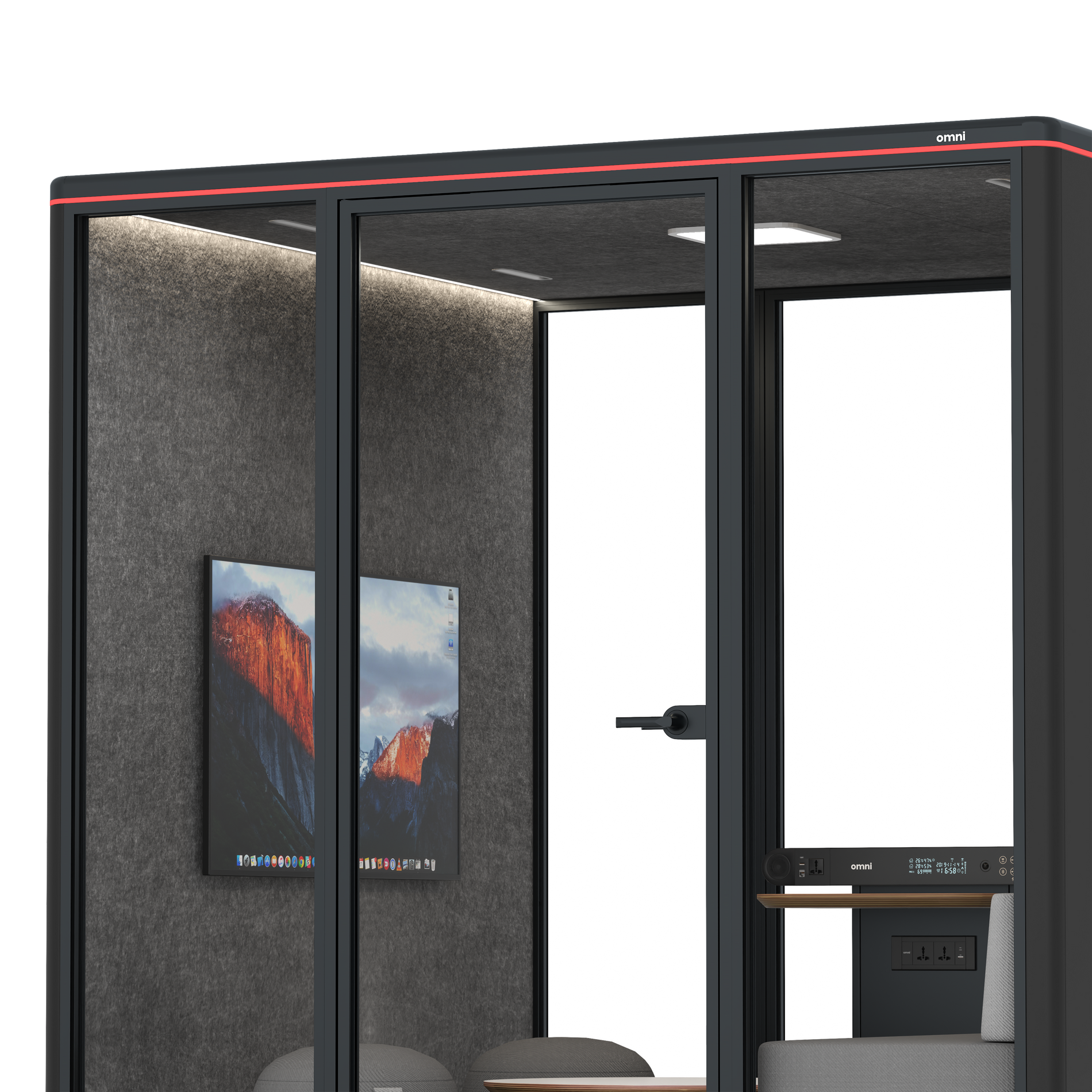 Omni SixLounge / RAL Black / Dark Grey Pet Board