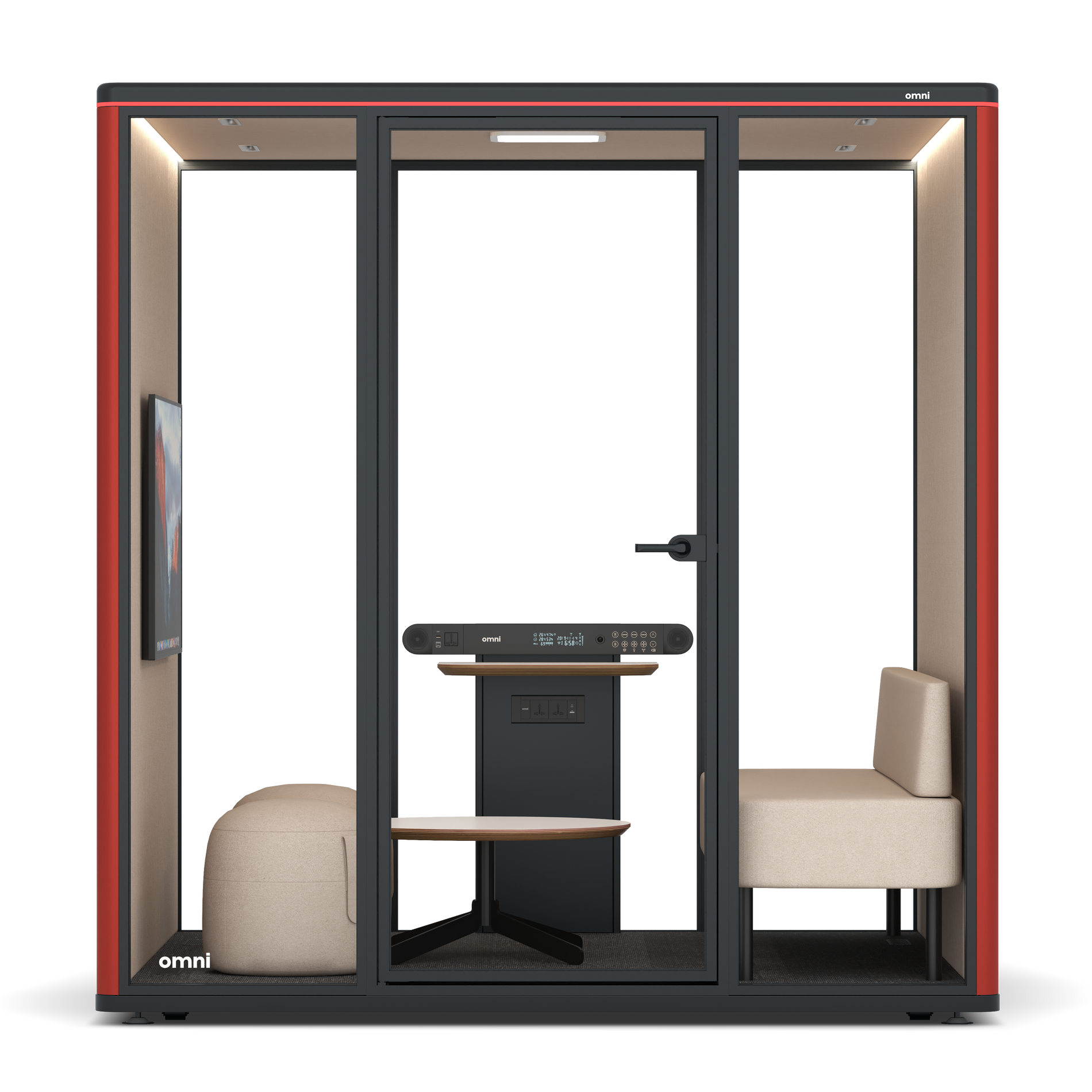 Omni SixLounge / RAL Tomato Red / #a18e7e