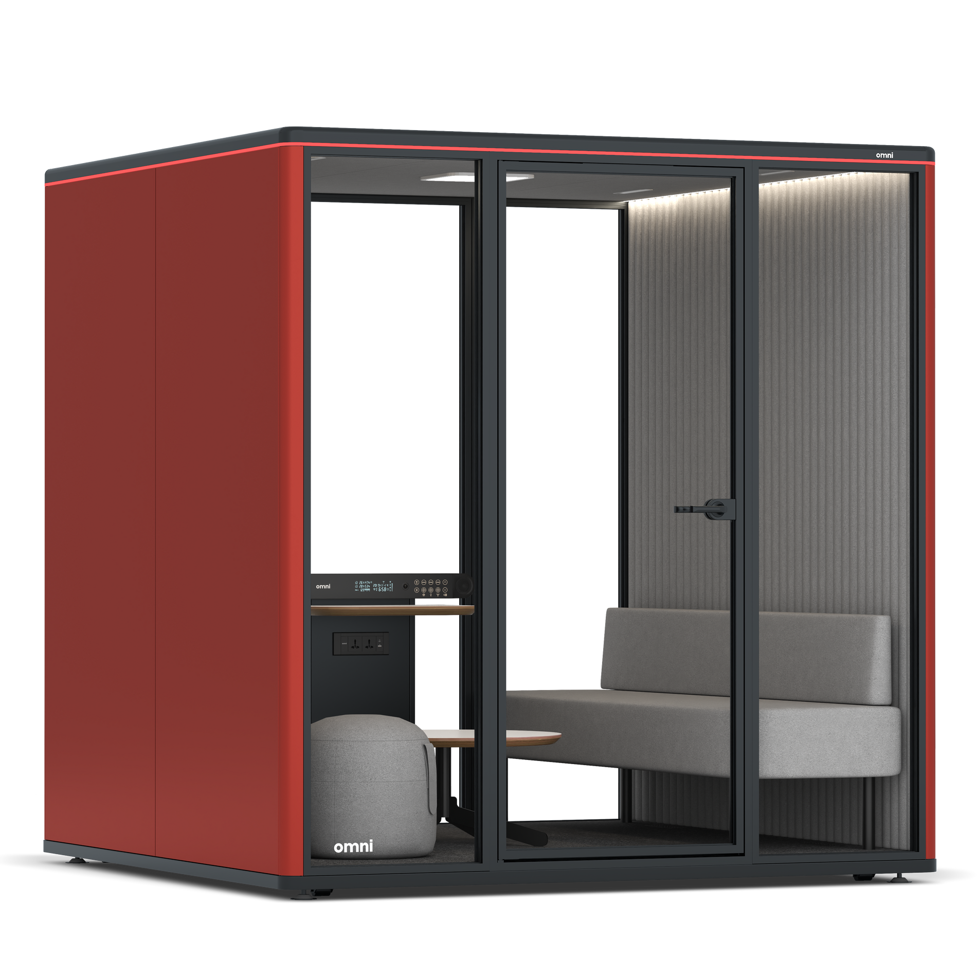 Omni SixLounge / RAL Tomato Red / #6d6c69