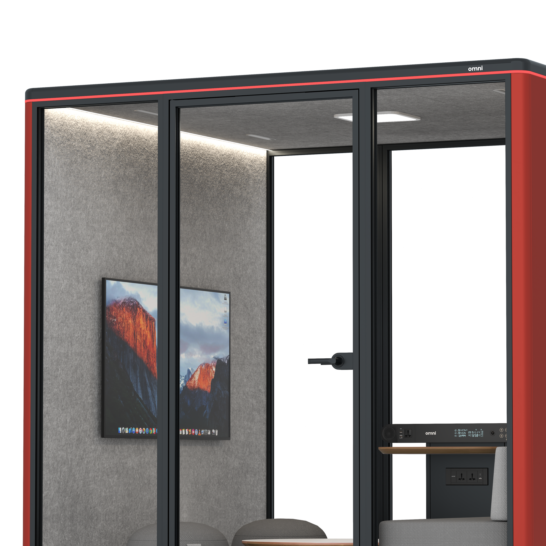 Omni SixLounge / RAL Tomato Red / #a49f98
