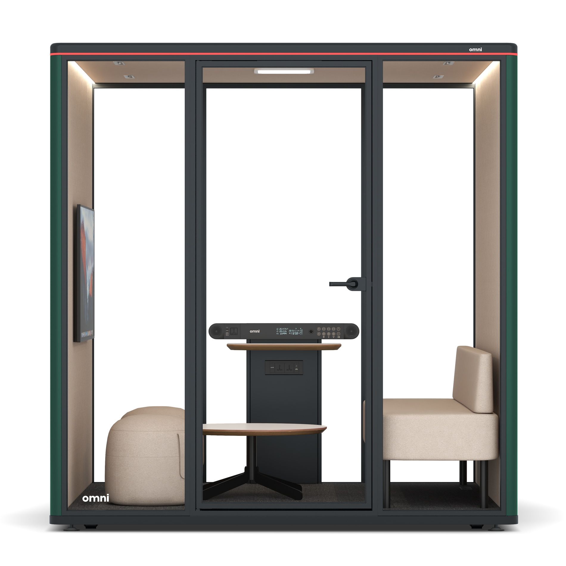 Omni SixLounge / RAL Moss Green / #a18e7e