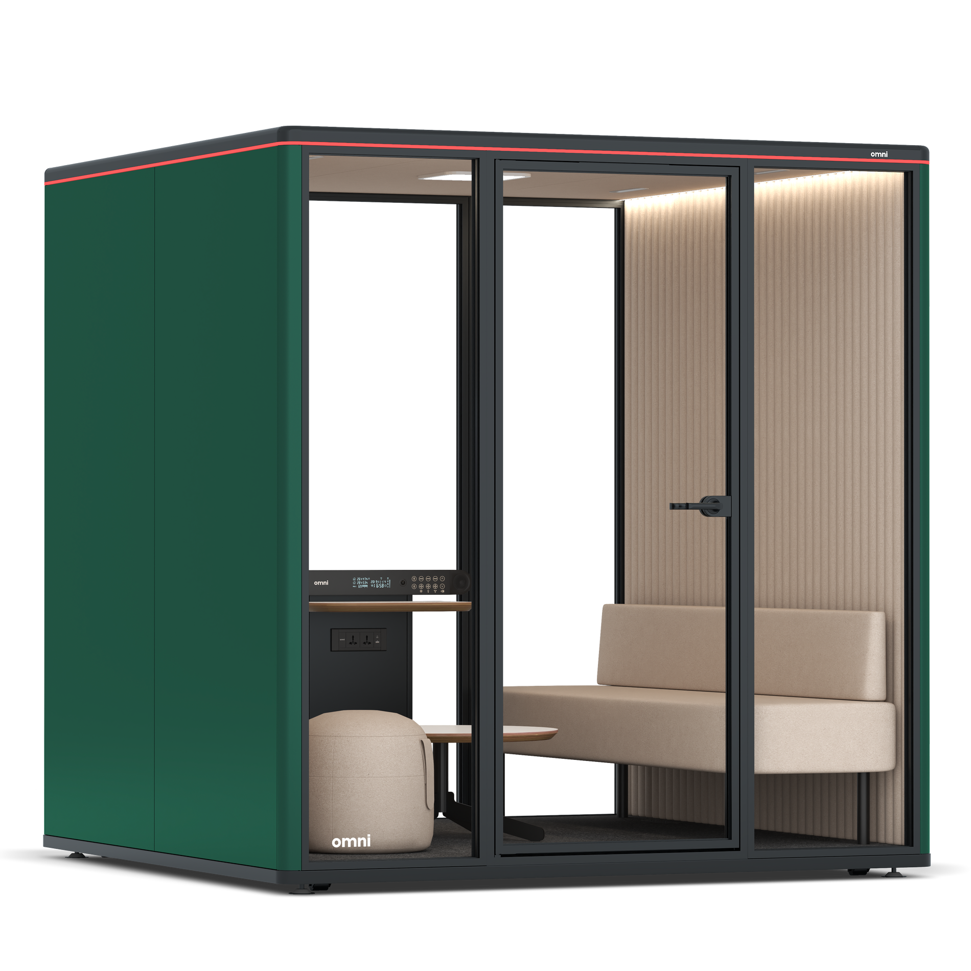 Omni SixLounge / RAL Moss Green / #a18e7e
