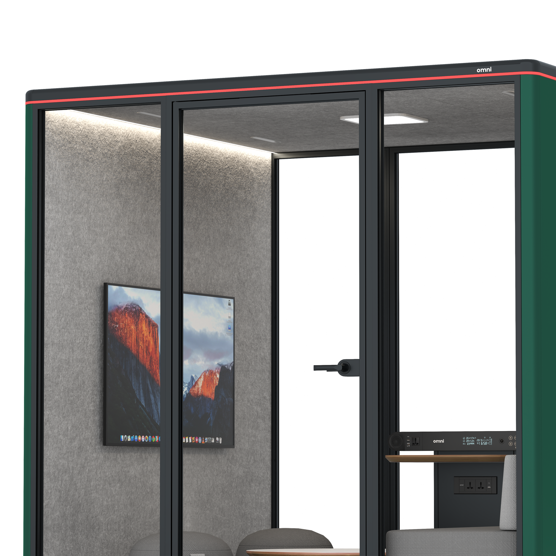 Omni SixLounge / RAL Moss Green / #a49f98