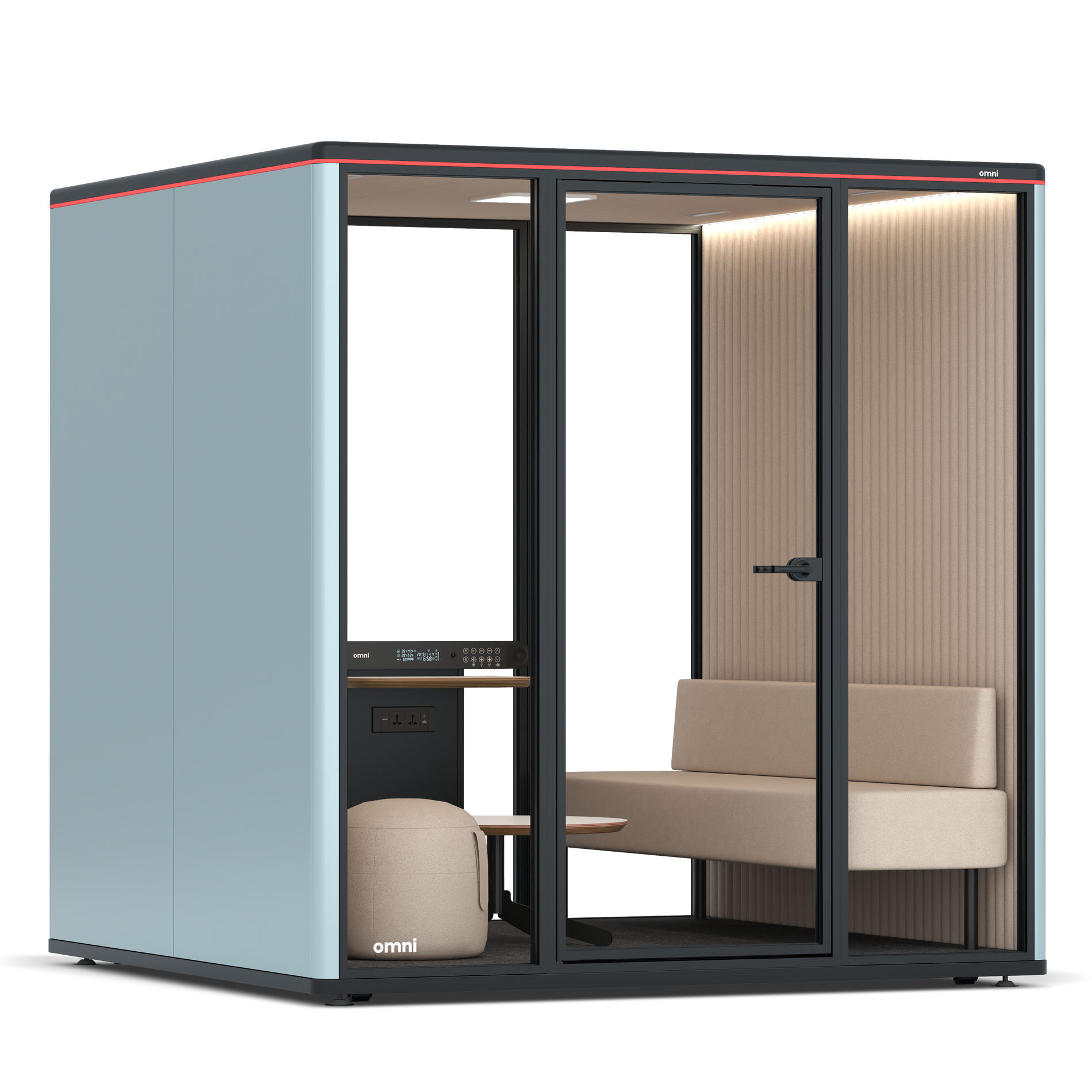 Omni SixLounge / RAL Grey Blue / #a18e7e