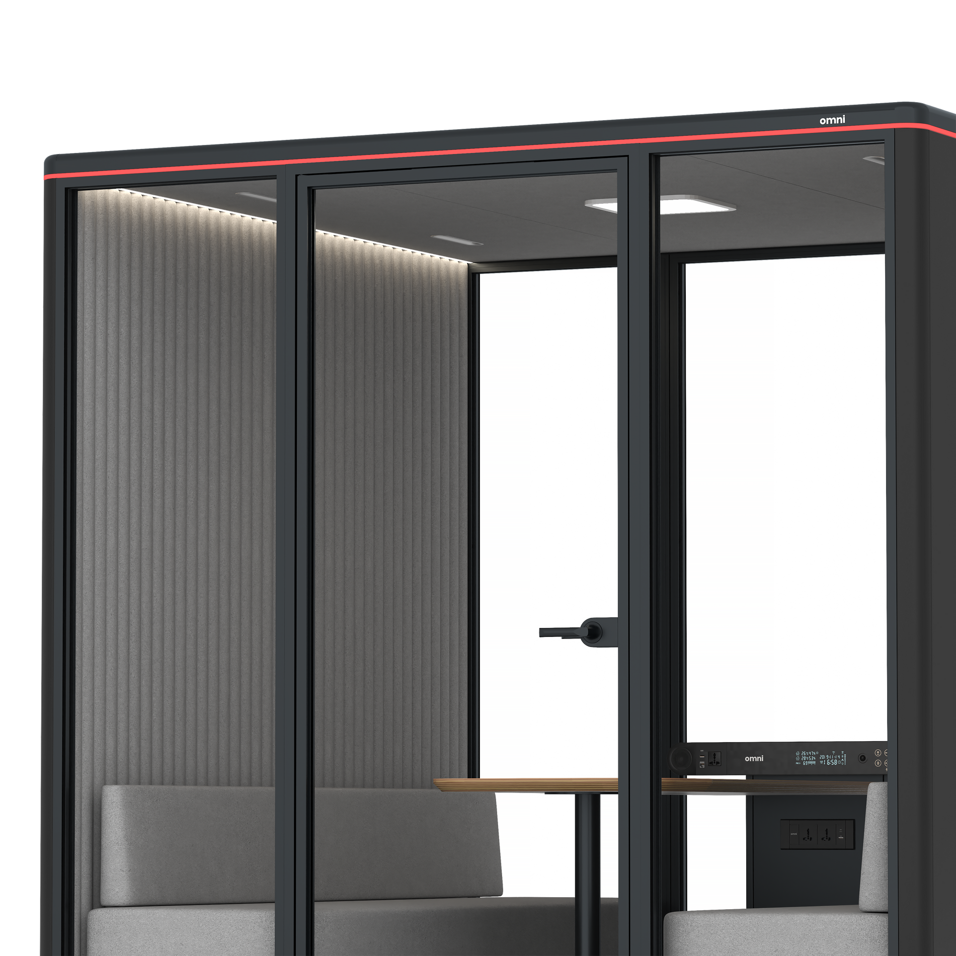 Omni SixSofa / RAL Black / #6d6c69