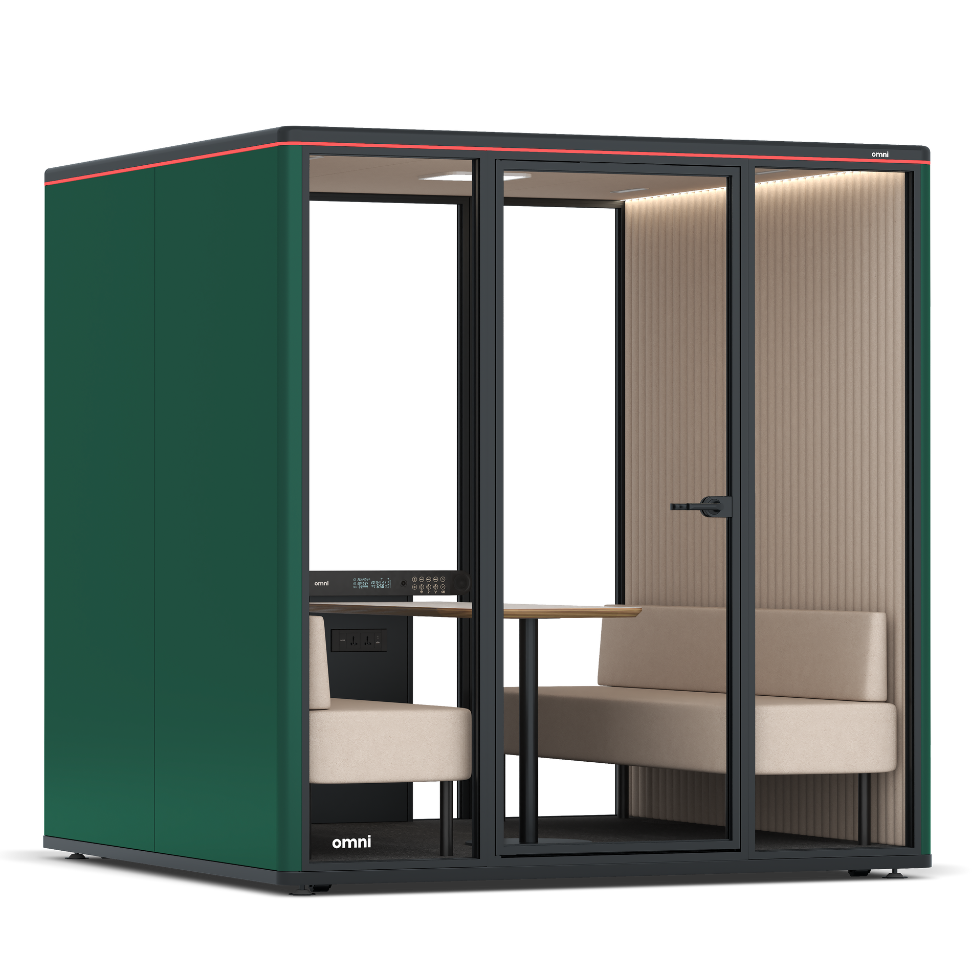 Omni SixSofa / RAL Moss Green / #a18e7e