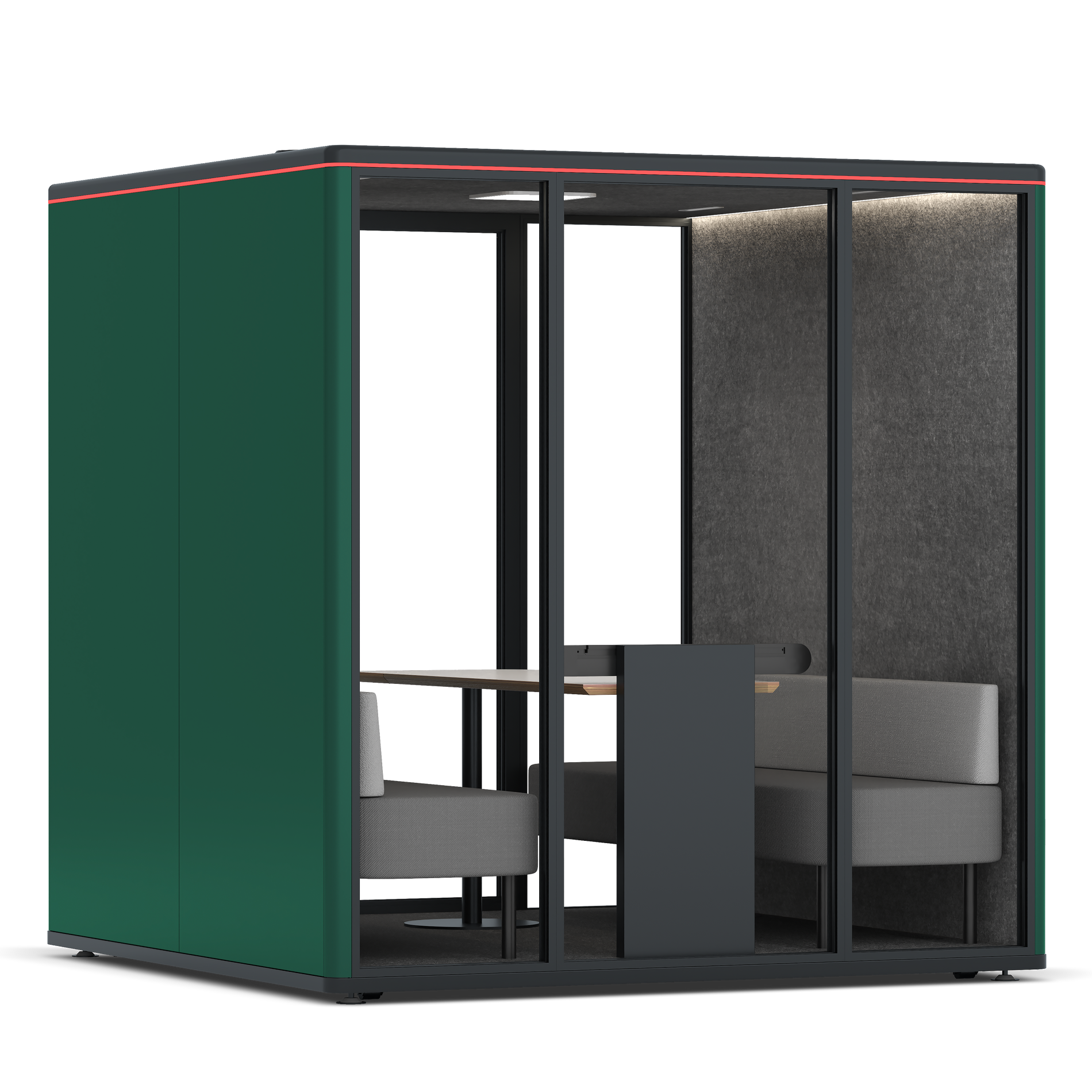 Omni SixSofa / RAL Moss Green / #615f5d
