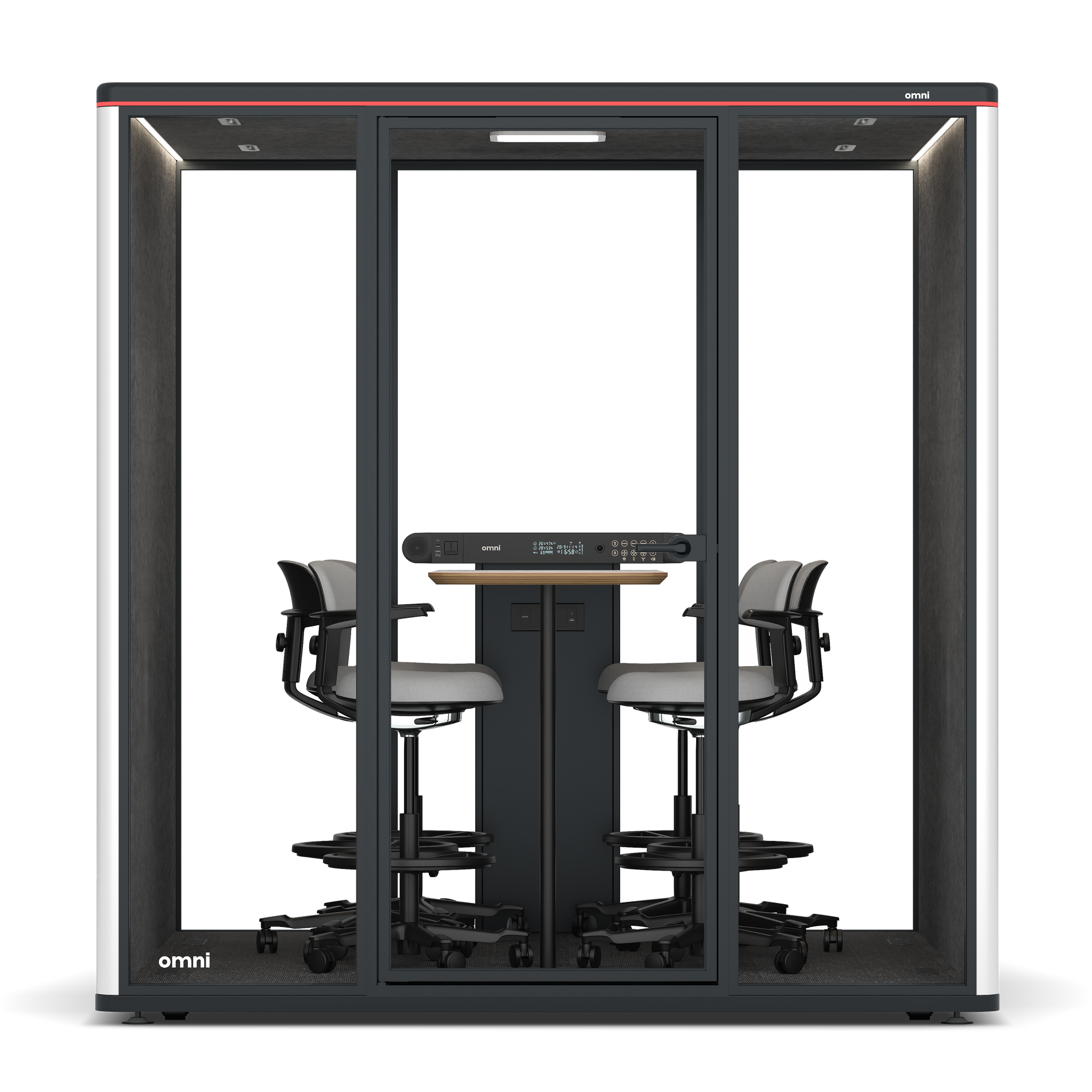 Omni SixCounter Meeting Table / WhiteRAL Pure White / #615f5d