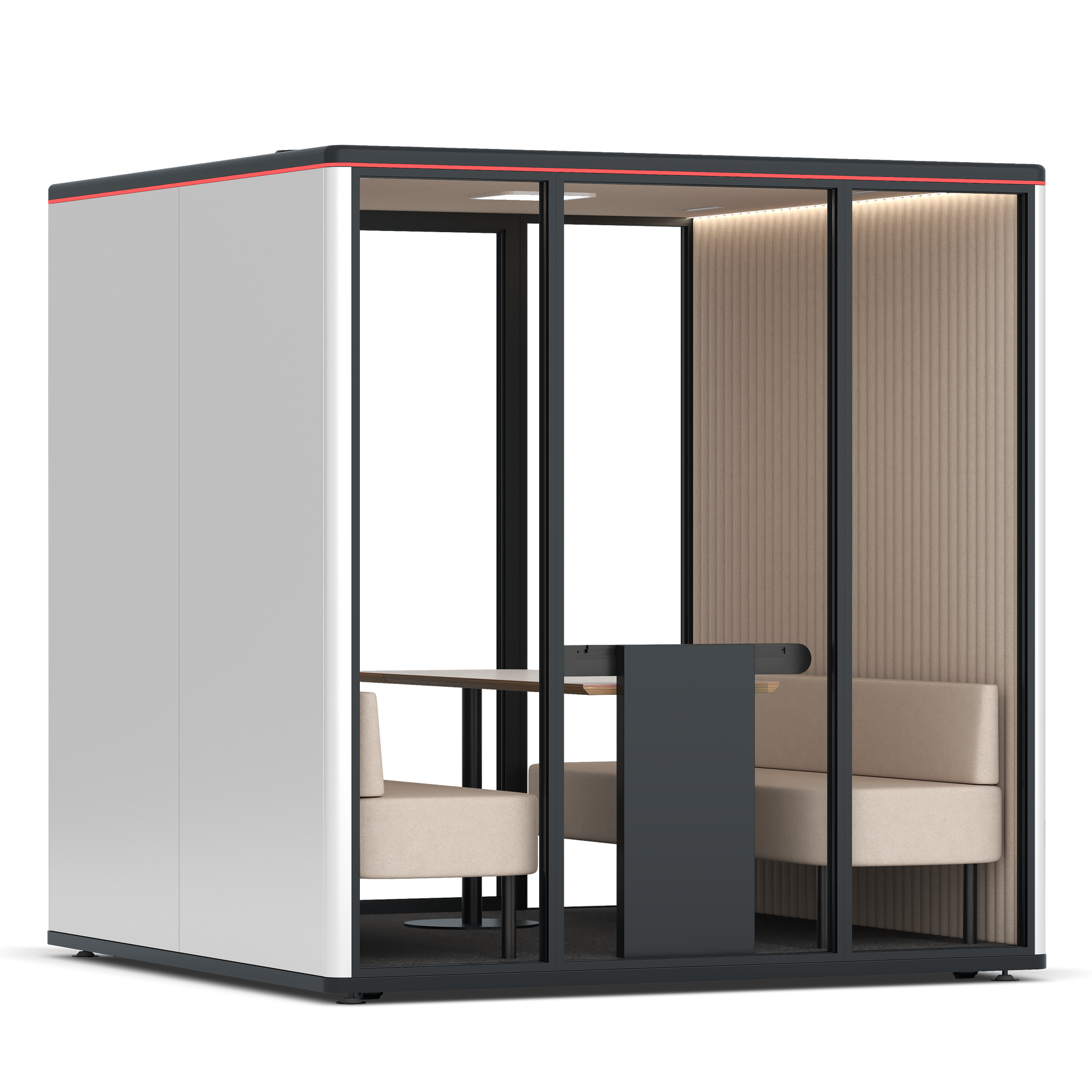 Omni SixSofa / WhiteRAL Pure White / #a18e7e
