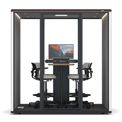Omni Six - Counter Meeting Table (+ Monitor Stand)